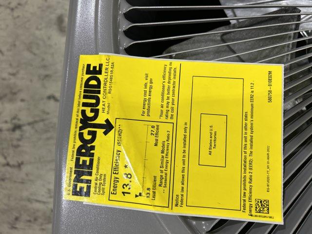 4 Ton Single-Stage Split-System Air Conditioner 208-230/60/1 R410A 15 SEER - Image 2