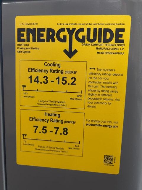 4 Ton Single-Stage Split-System Heat Pump 208-230/60/1 R410A 15.2 SEER2 - Image 5