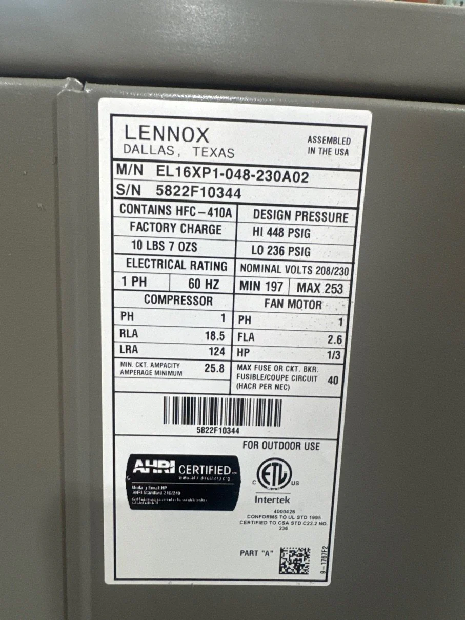 4 Ton Single-Stage Split-System Heat Pump 208-230/60/1 R410A 16 SEER