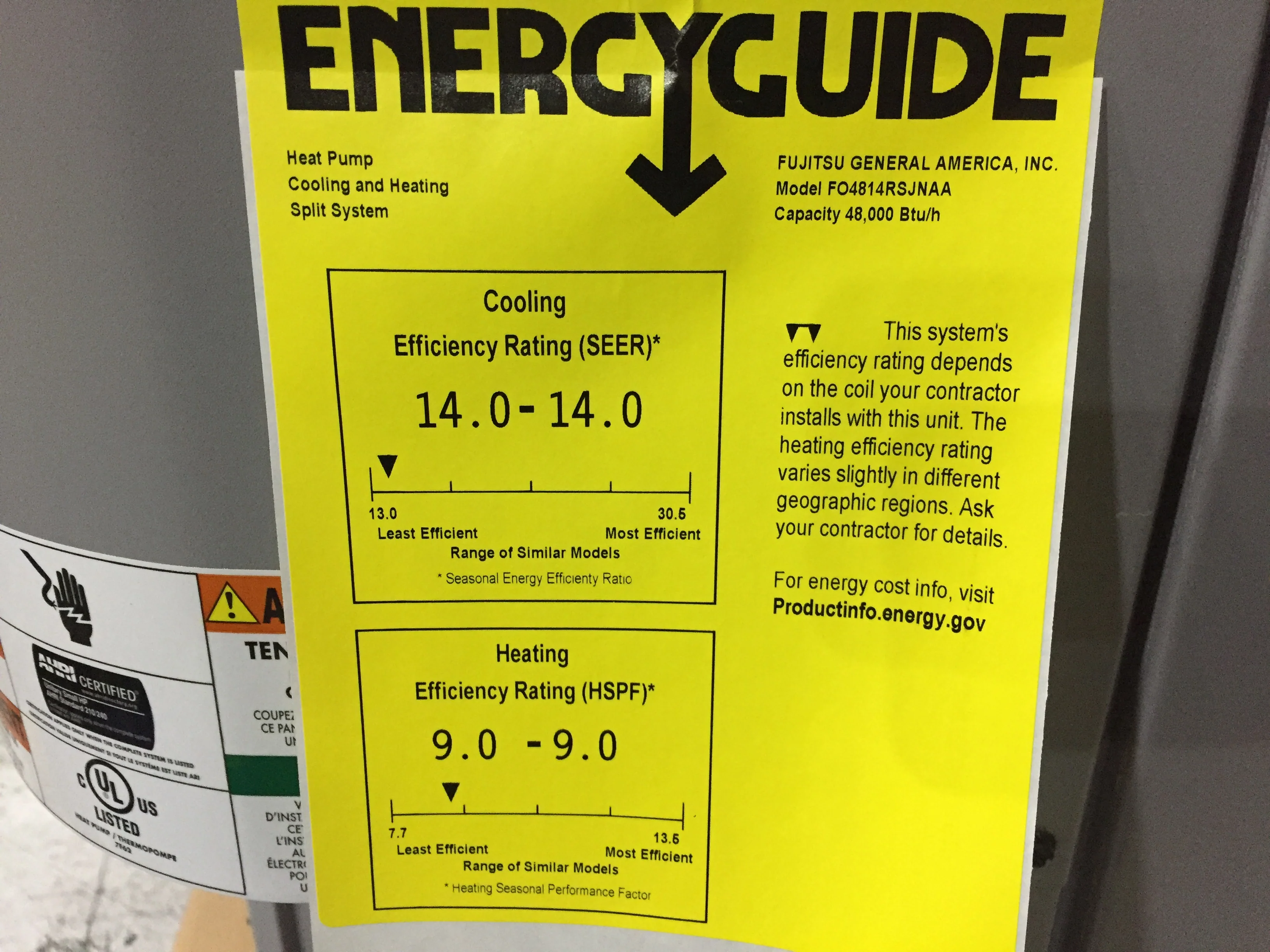 4 Ton Split-System Heat Pump 208-230/60/1 R410A 14 SEER - Image 5