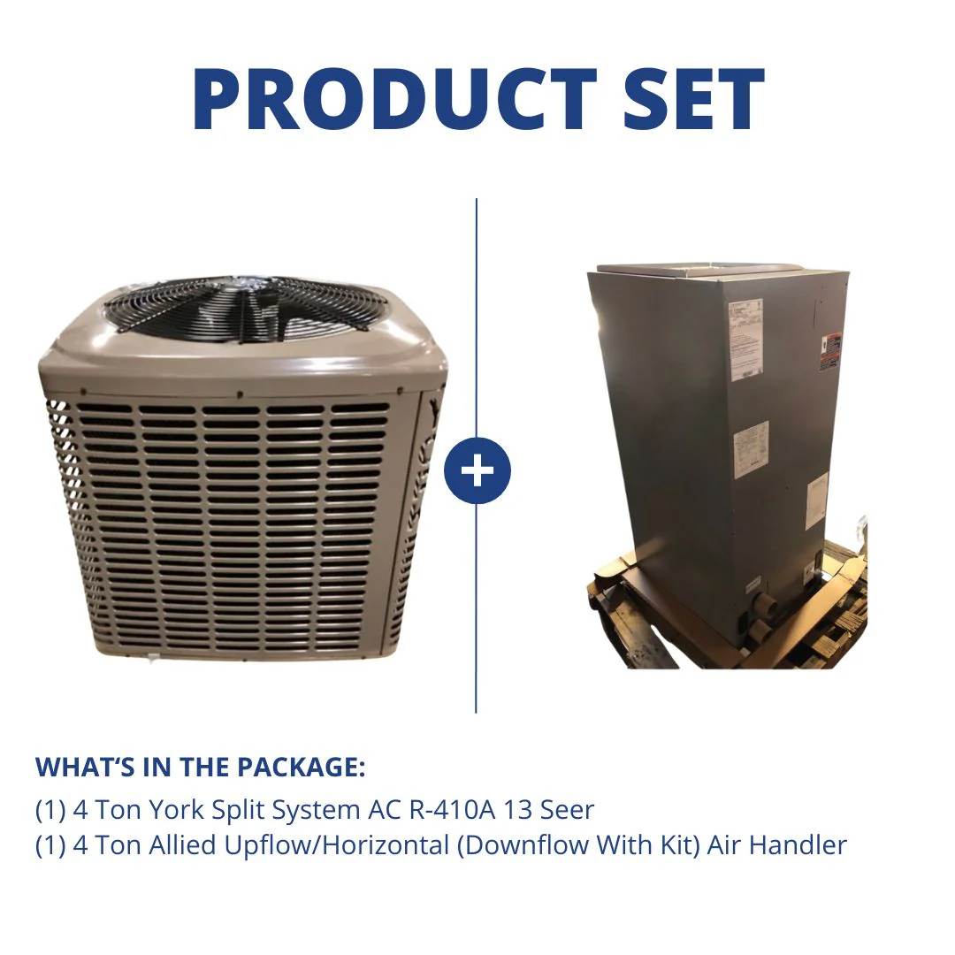 4 Ton SS AC R-410A 13 Seer and 4 Ton Multiposition Air Handler 22w
