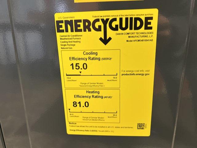 4 Ton Two-Stage Convertible Natural Gas/Electric Packaged Unit, 15 SEER2, 208-230/60/1, R410A - Image 5