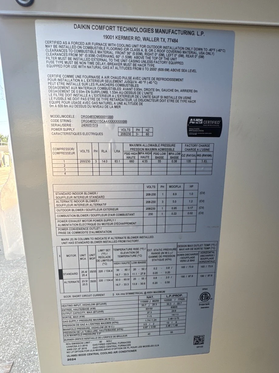 4 Ton Two-Stage Convertible Natural Gas/Electric Packaged Unit, 17 SEER, 208-230/60/3, R410A - Image 5