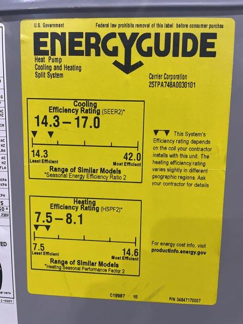 4 Ton Two-Stage Split-System Heat Pump 208-230/60/1 R410A 17 SEER2 - Image 5