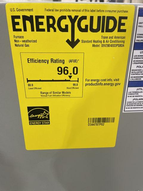 40,000 BTU Two-Stage Downflow ECM Variable Speed Gas Furnace 96% AFUE 120/60/1 CFM: 1350 - Image 6