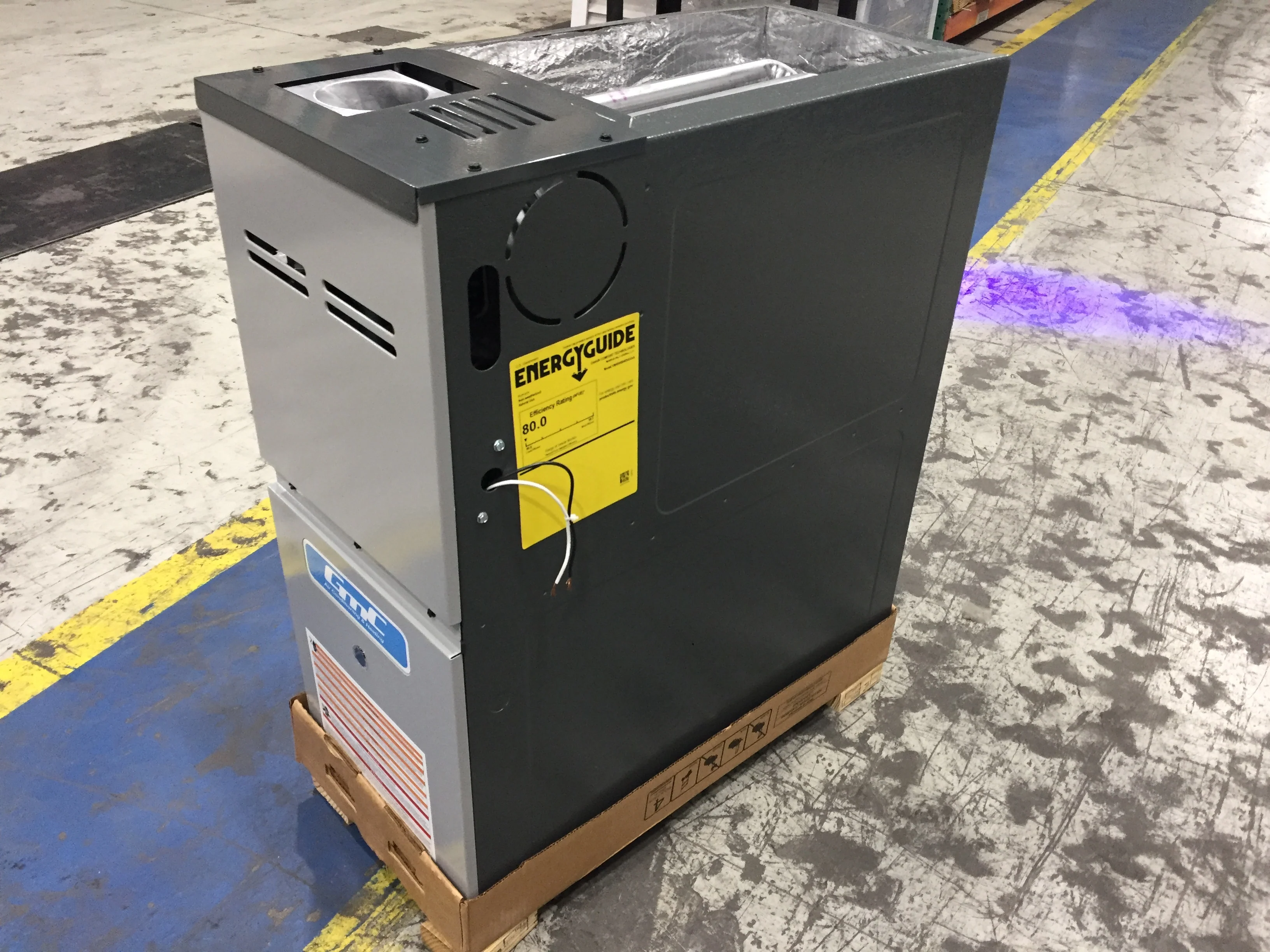 40,000 BTU Single-Stage Upflow/Horizontal ECM Multi Speed Gas Furnace; 80% AFUE, 115/60/1, CFM: 1200 - Image 3
