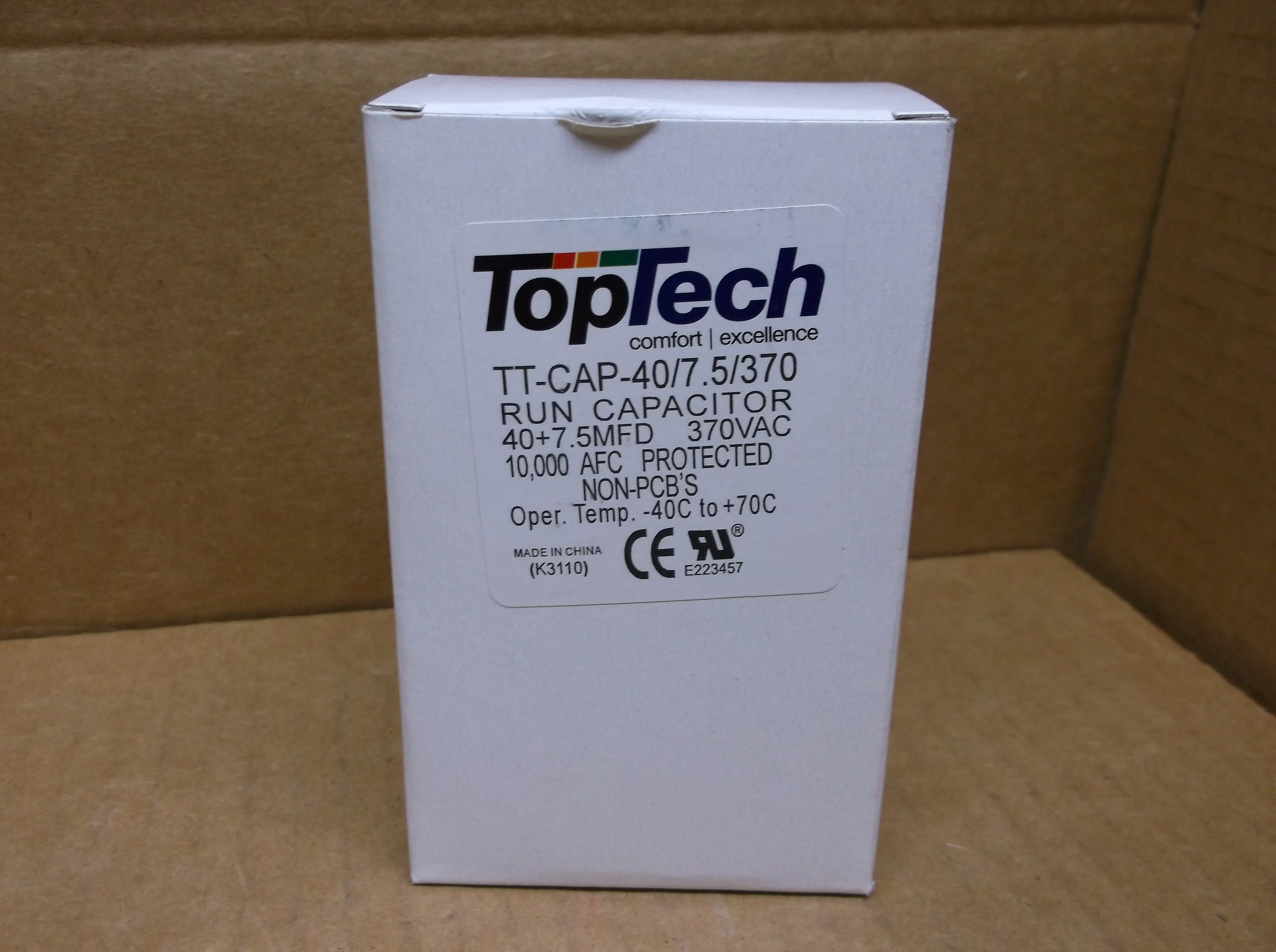 40+7.5 MFD x 370VAC  Oval Dual Run Capacitor - Image 3