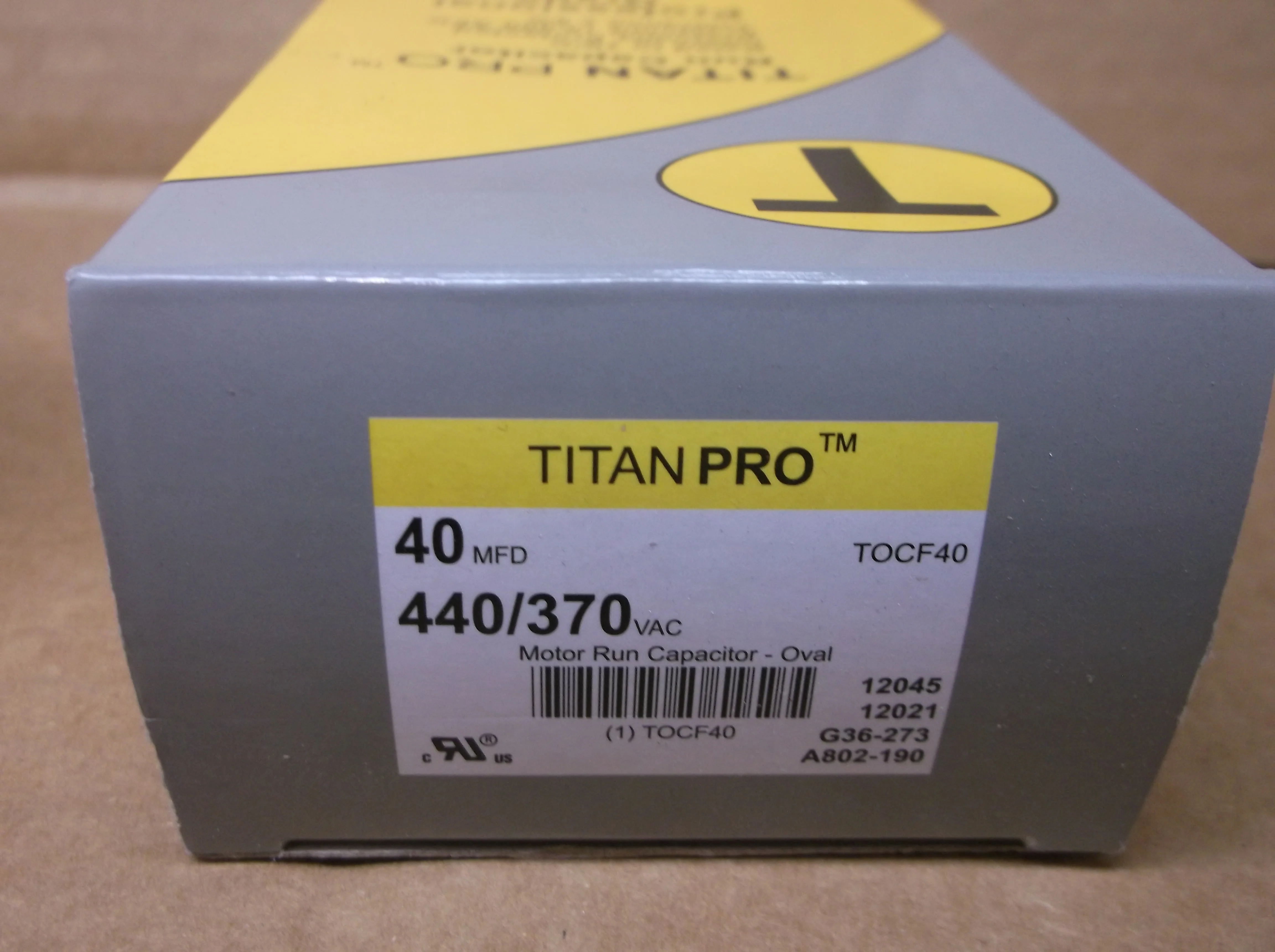 40MFD X 440/370VAC Oval Run Capacitor - Image 2