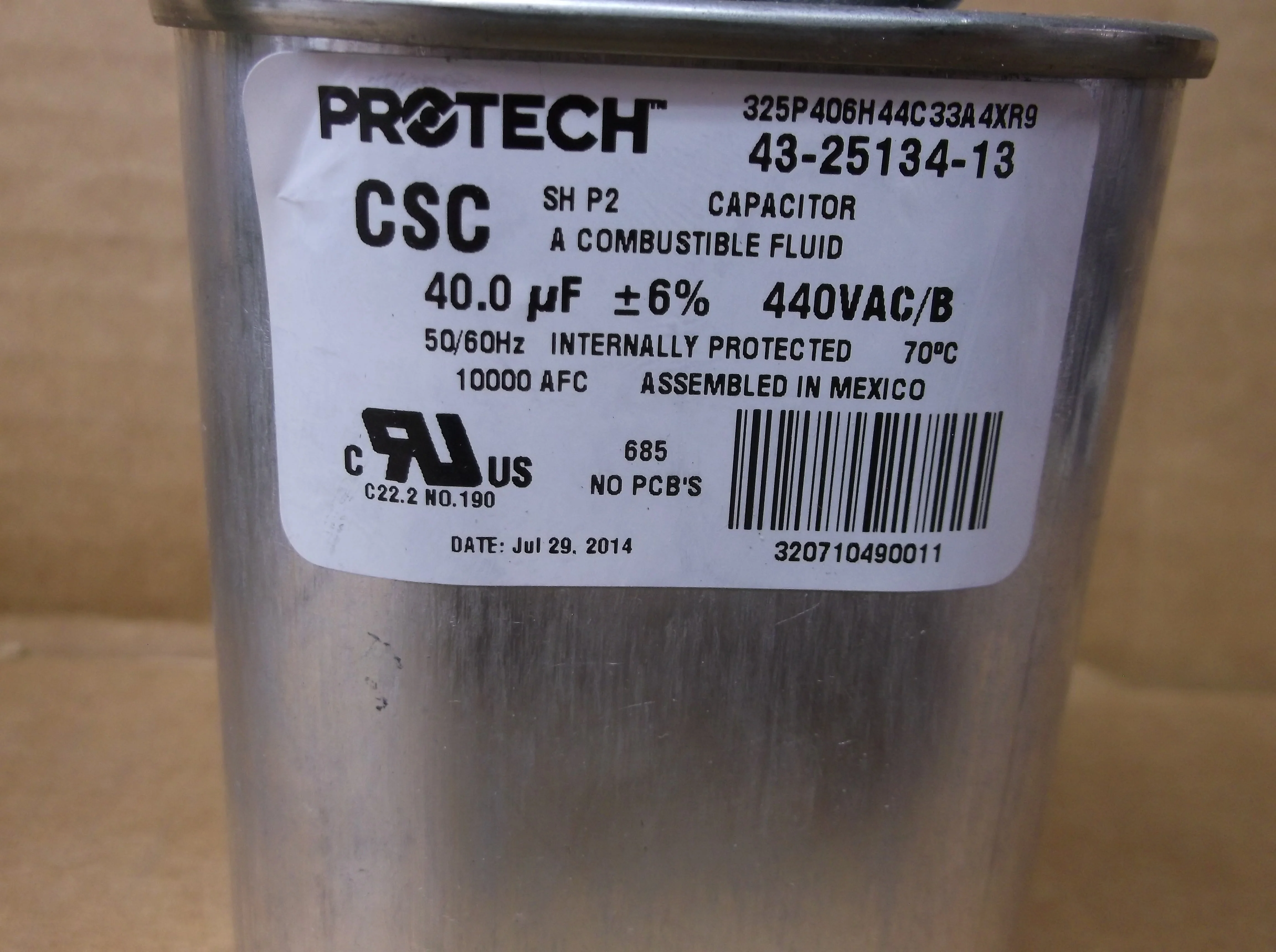 40UF x 440VAC Oval Run Capacitor - Image 2