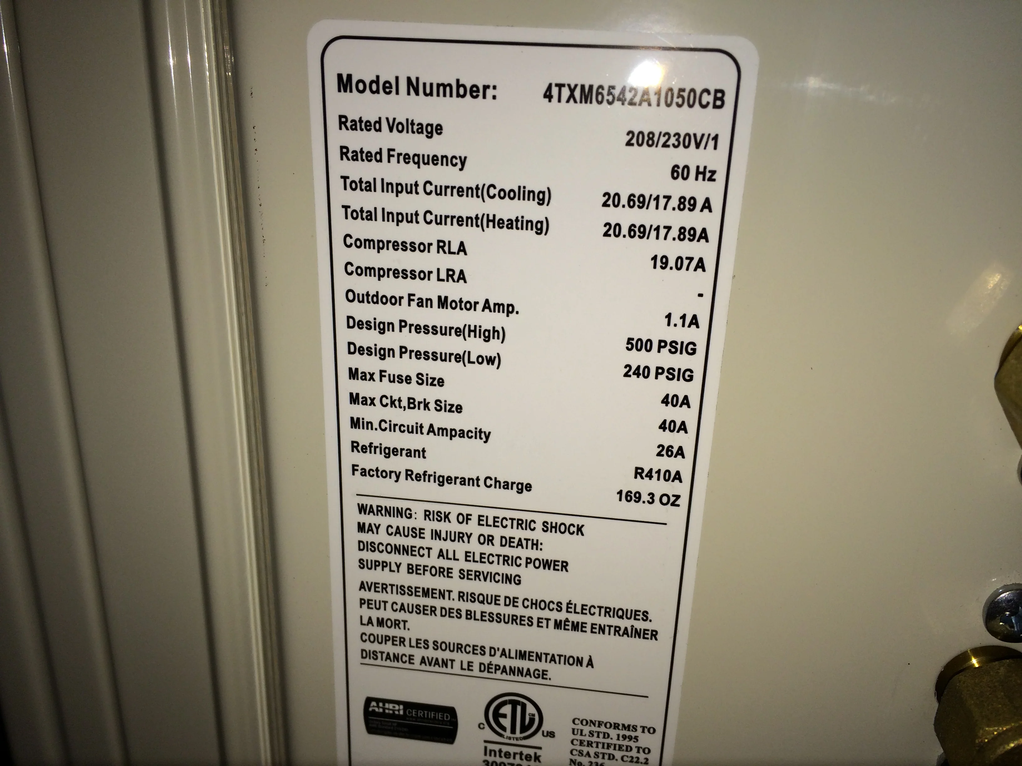 42,000 BTU Multi-Zone Inverter Outdoor Mini-Split Heat Pump; 16 SEER, 208-230/60/1, R-410A - Image 5