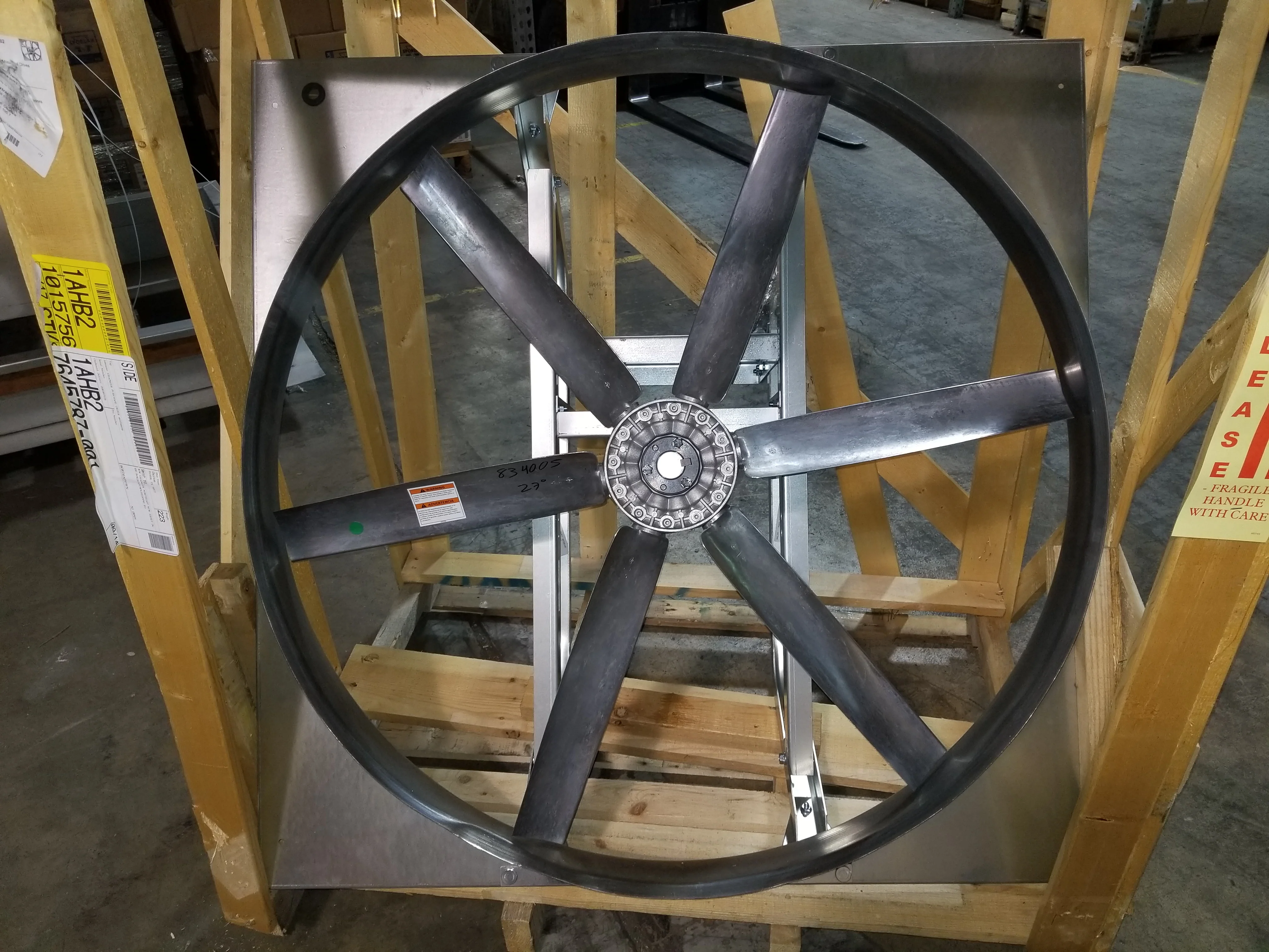 42"-DIA. EXHAUST FAN, HEAVY DUTY BELT DRIVE (LESS DRIVE PACKAGE) - Image 2