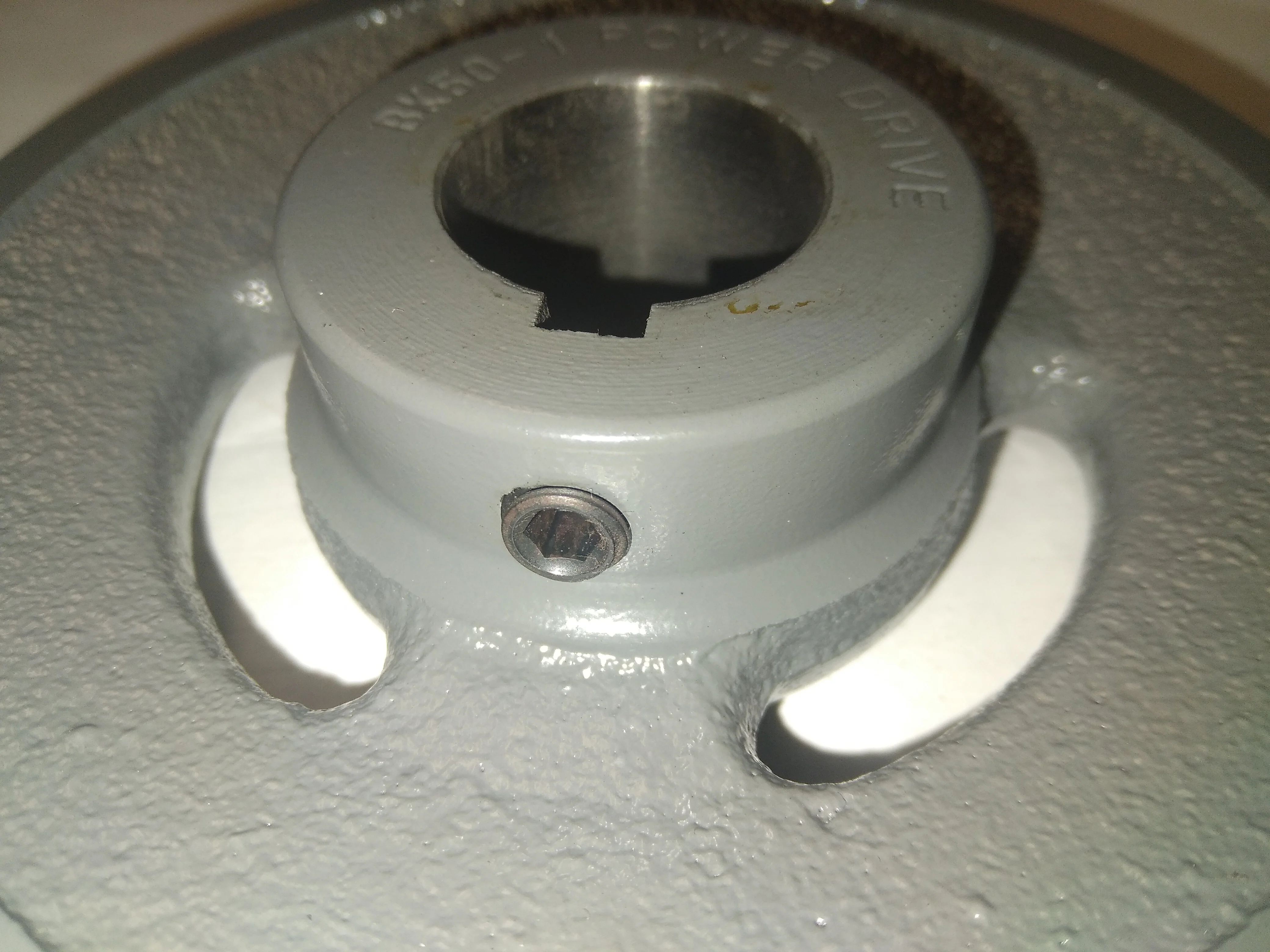 4-3/4" DIA SINGLE GROOVE POWER DRIVE PULLEY 1"BORE KEYED FOR 1/4" - Image 4