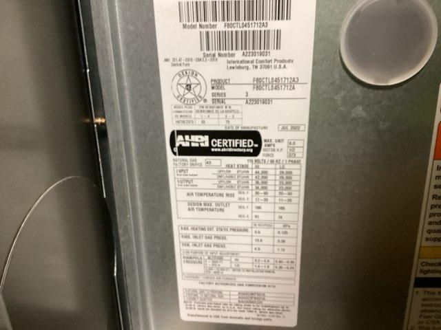 44,000 BTU 2-Stg Low NOx Multiposition ECM Var Spd Communicating Gas Furnace 80% 115/60/1 CFM: 1345