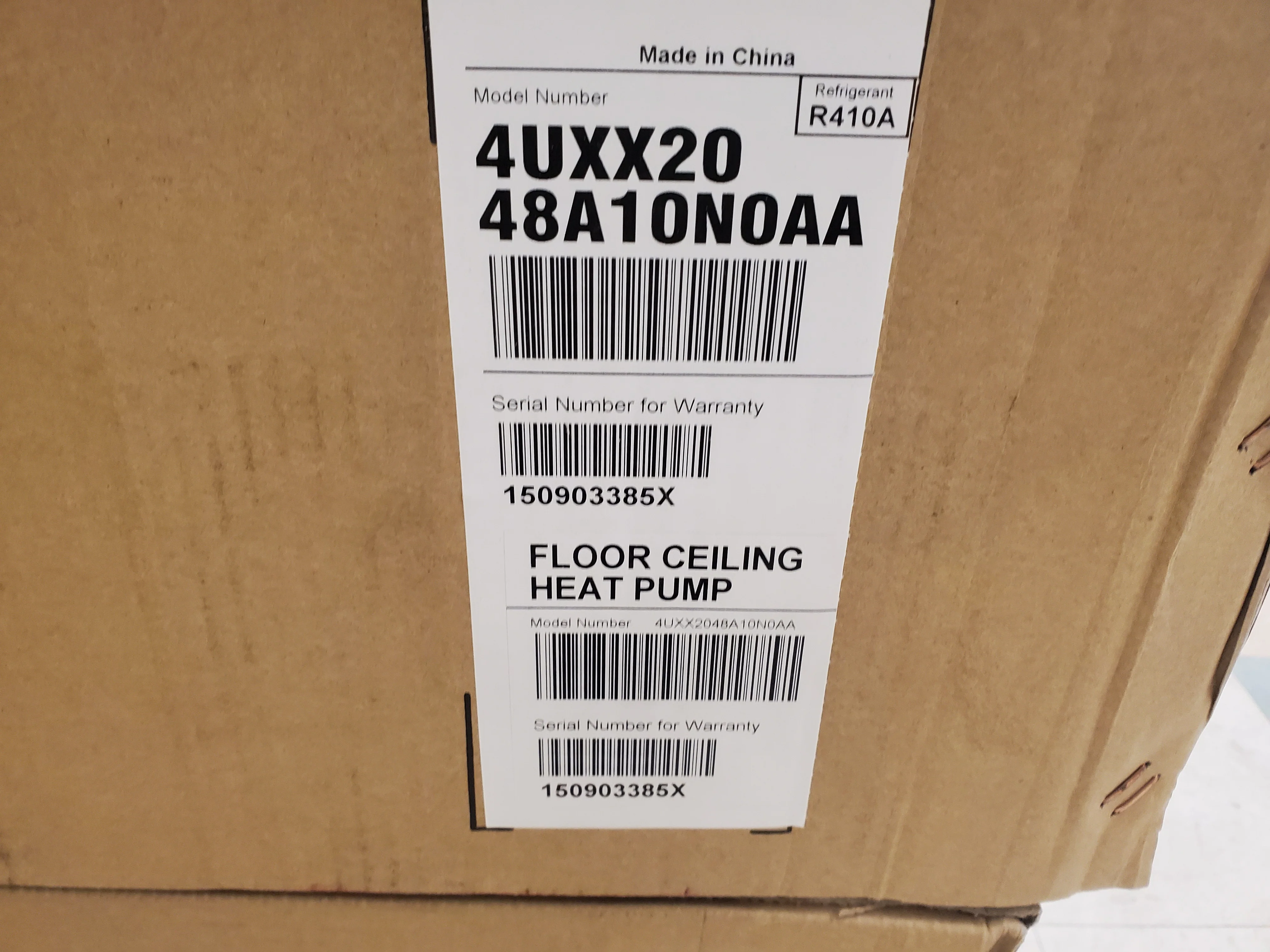 48,000 BTU's Floor/Ceiling Indoor Mini-Split Heat Pump, 20 SEER 208-230/60/1 R-410A - Image 6