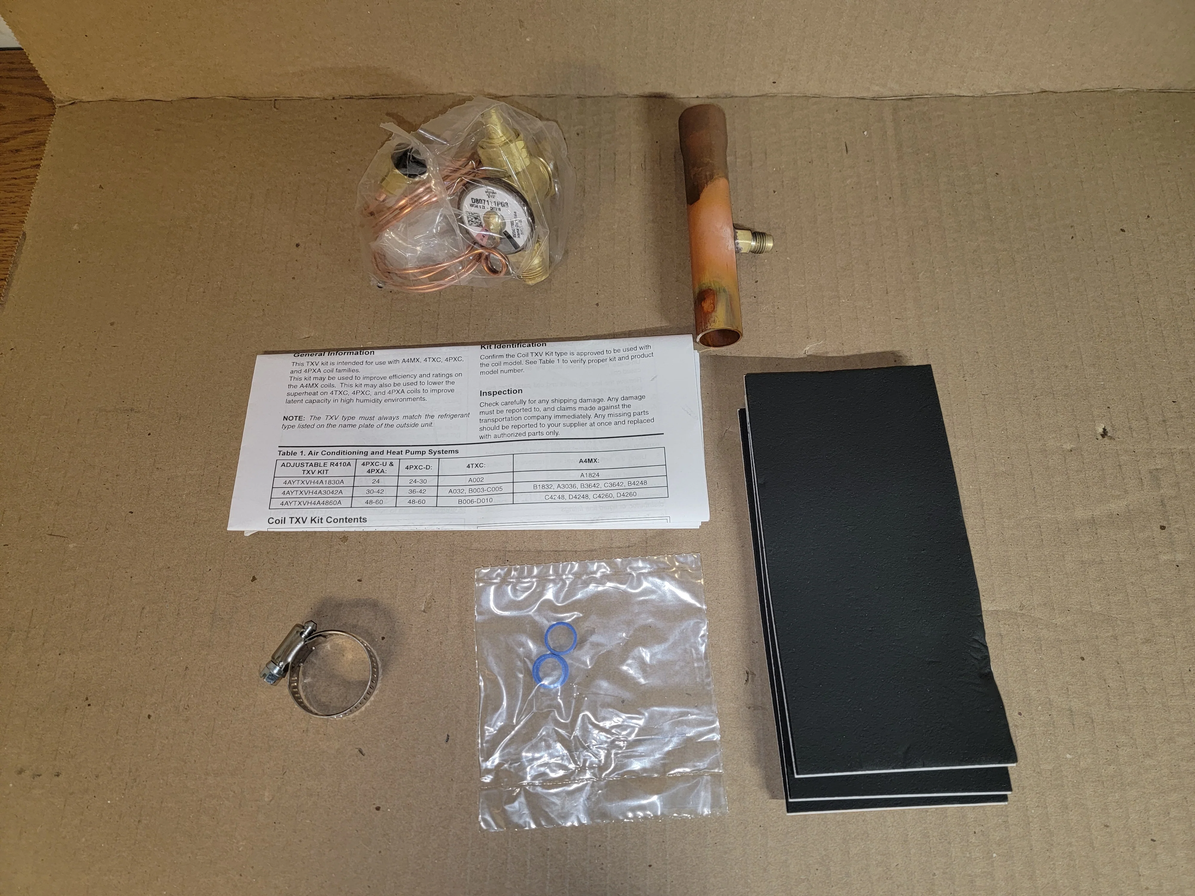 4T-5T Field Mounted Adjustable TXV Kit, R-410A