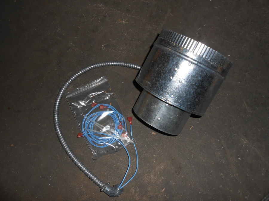 5" x 7" Chiminey Draft Hood Adapter Kit with Reset Switch - Image 2