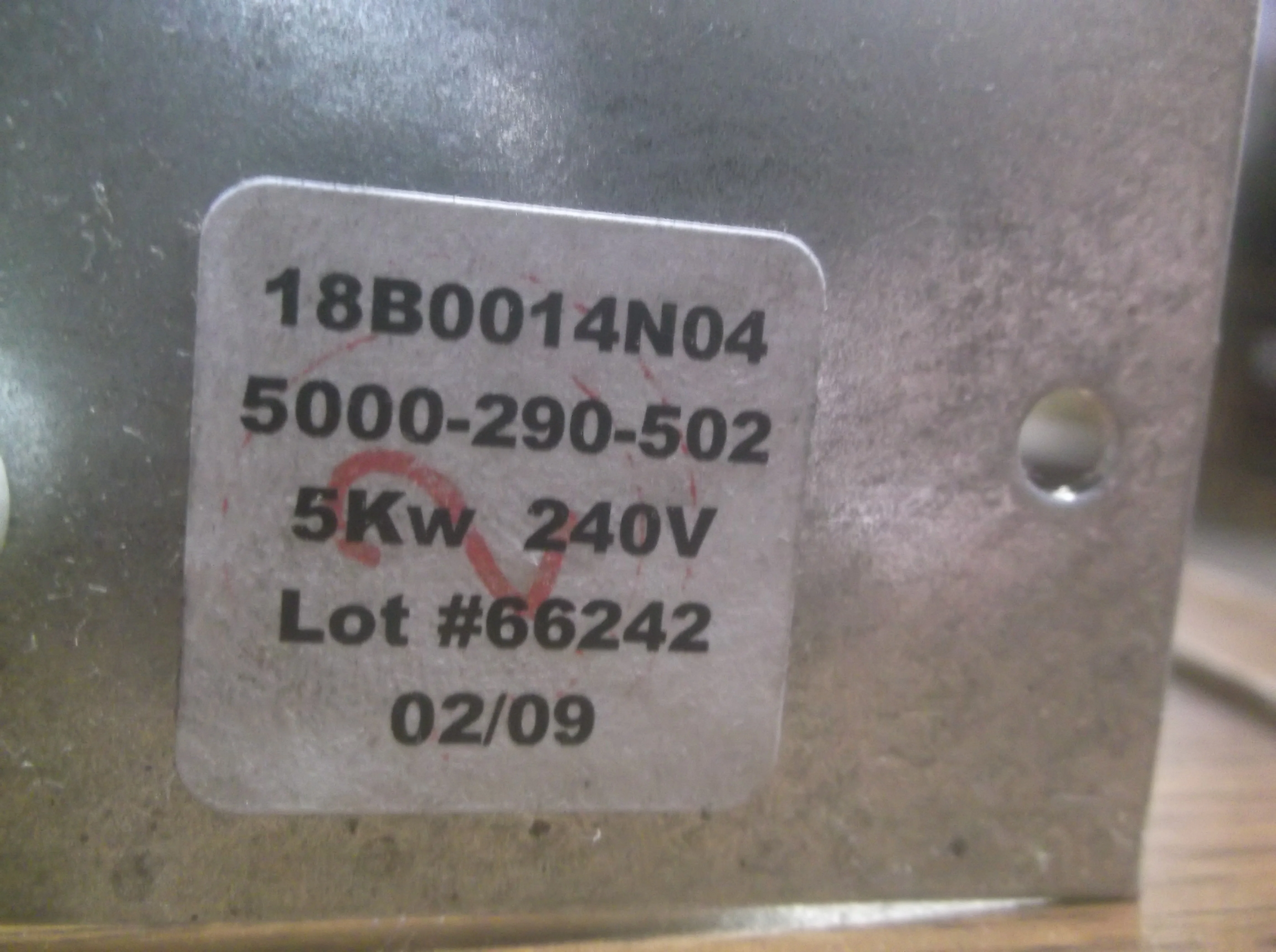 5 kW 240 Volt Open Coil Heat Kit - Image 4