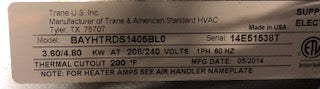 5 kW Electric Heat Kit 208-240/60/1 - Image 4