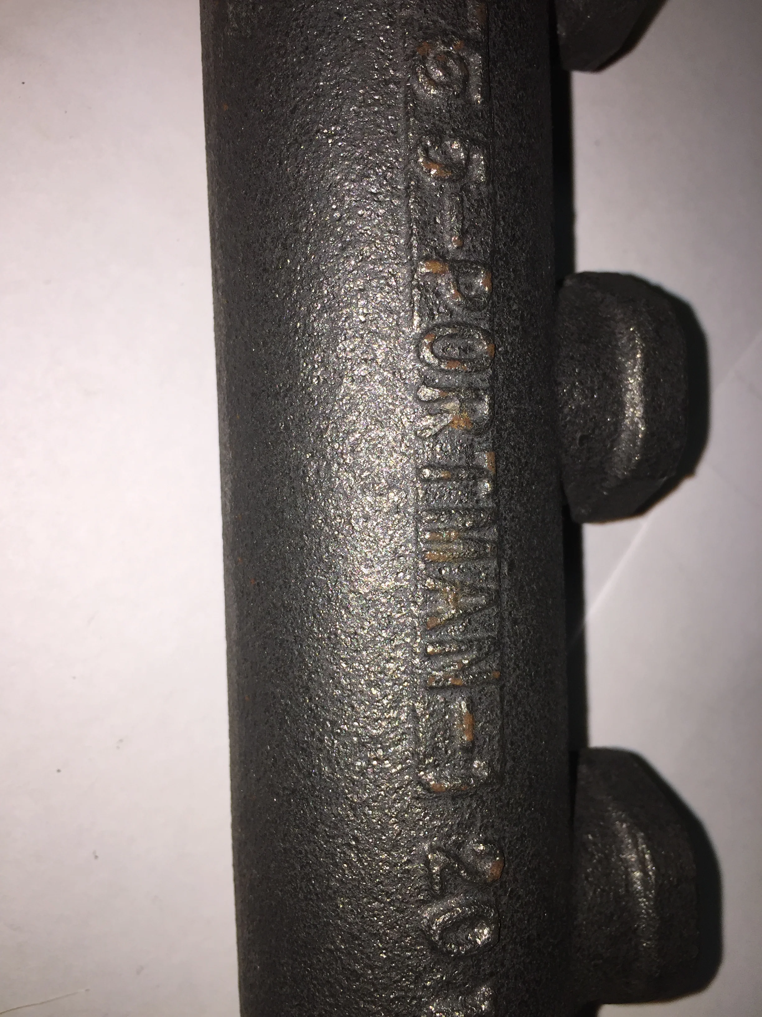 5 PORT CAST IRON GAS MANIFOLD 1" X 3/4" OUTLET X (4) 1/2" INLET - Image 5