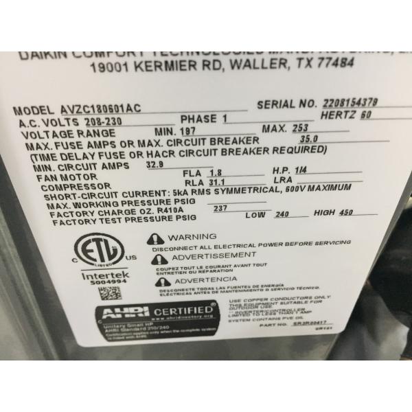 5 Ton 18 Seer Communicating Heat Pump With 5 Ton Communicating Air Handler, 208-230/60/1 - Image 4