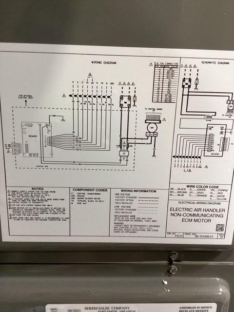 5 Ton AC/HP ECM Multiposition Air Handler 208-240/60/1 R-410A CFM 1700 - Image 4
