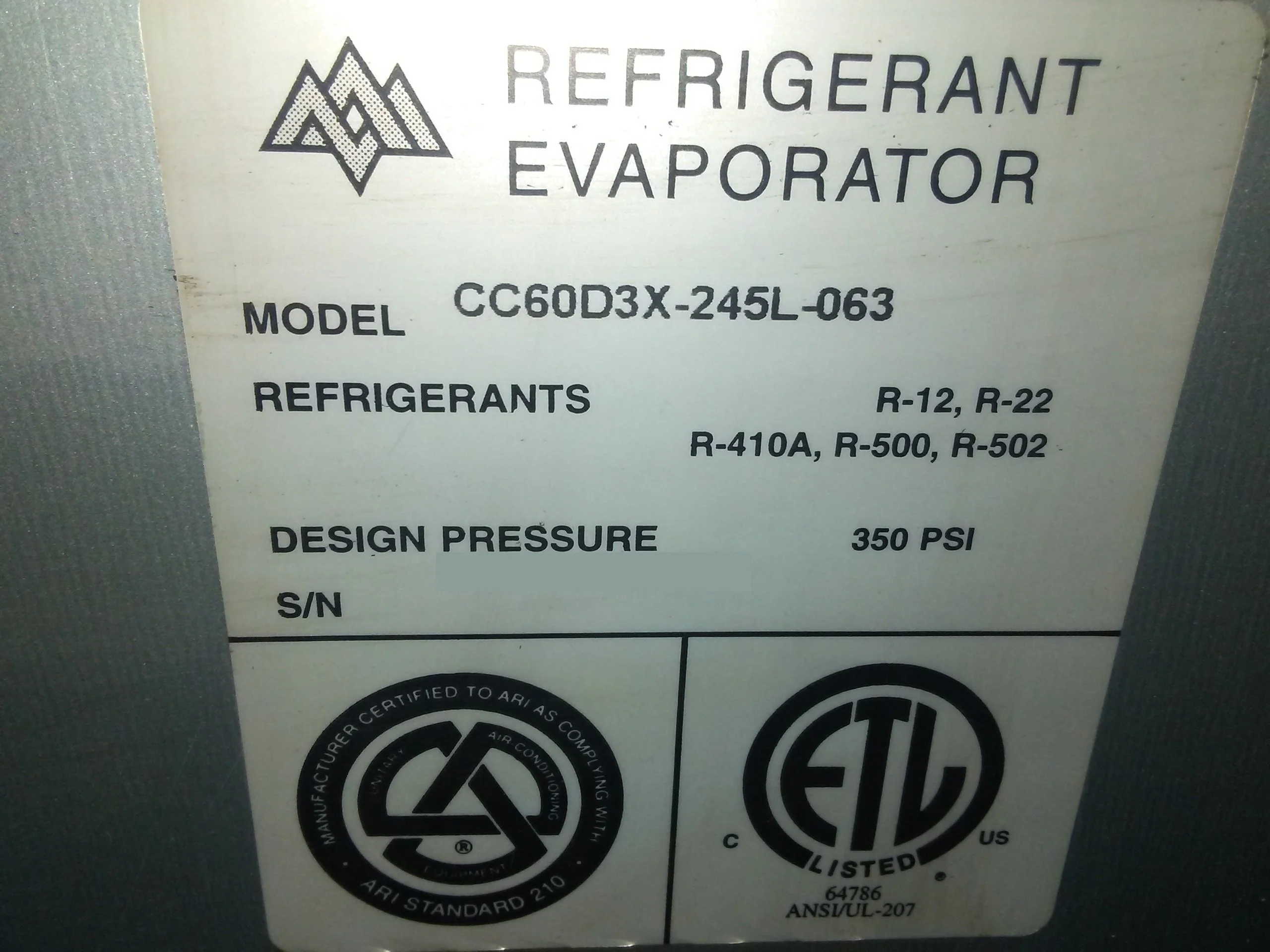 5 Ton AC/HP Upflow/Downflow Cased A Coil R-22 - Image 5