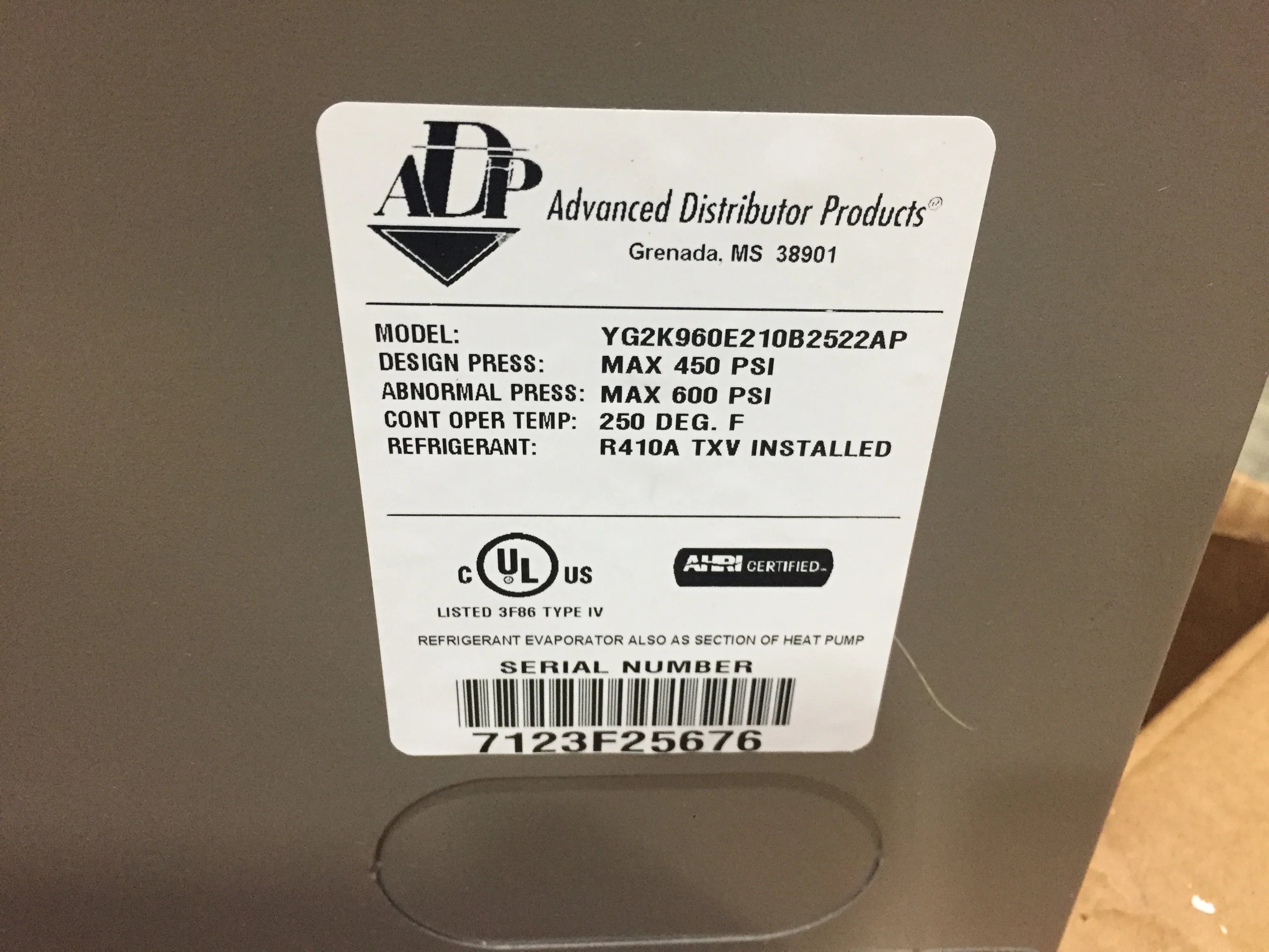 5 Ton Ac/HP Multiposition Cased ''A'' Coil, R-410A CFM 2000 - Image 4