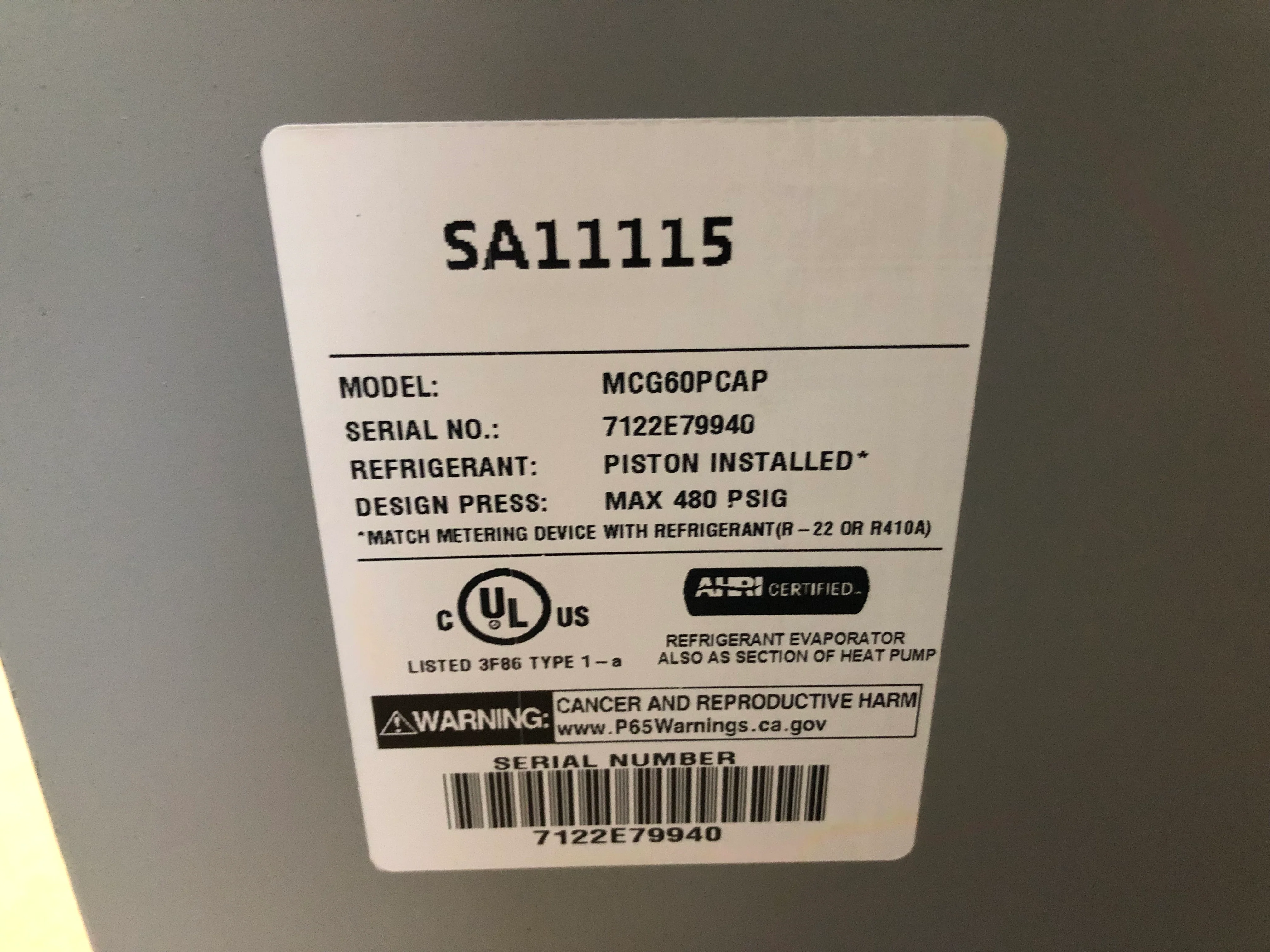 5 Ton Ac/HP Multiposition Cased A" Coil - Image 3
