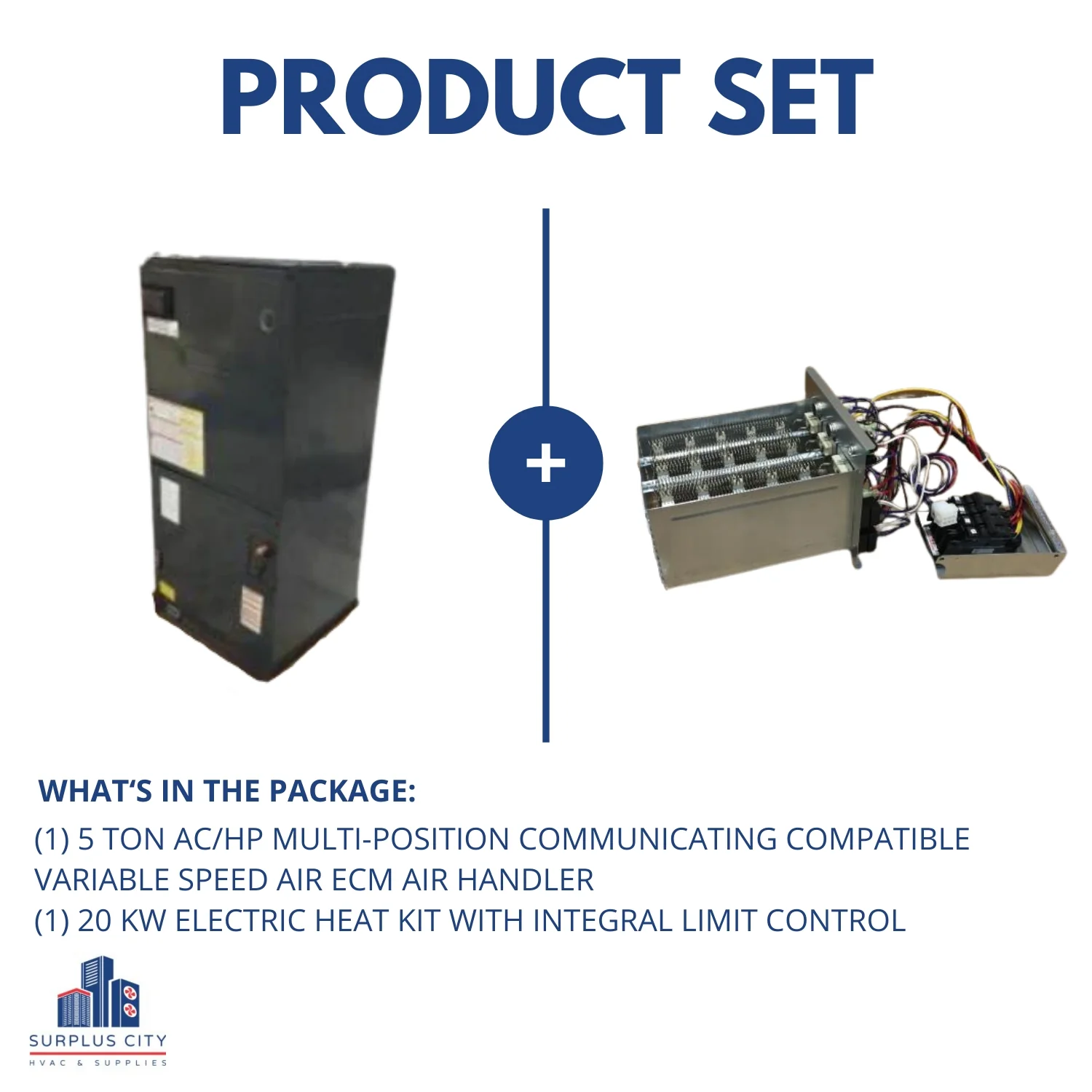 5 Ton AC/HP Multi Communicating ECM Air Handler W/20 Kw Heat Kit, 208-230/60/1, R-410A - Image 8