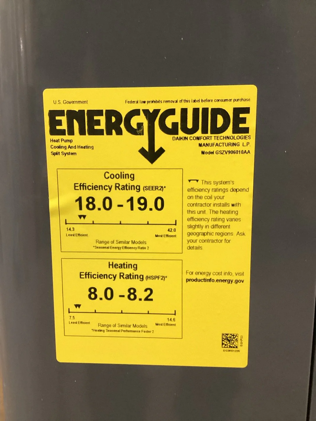 5 Ton Inverter Split-System Communicating Compatible Heat Pump 208-230/60/1 R410A 19.5 SEER2 - Image 3