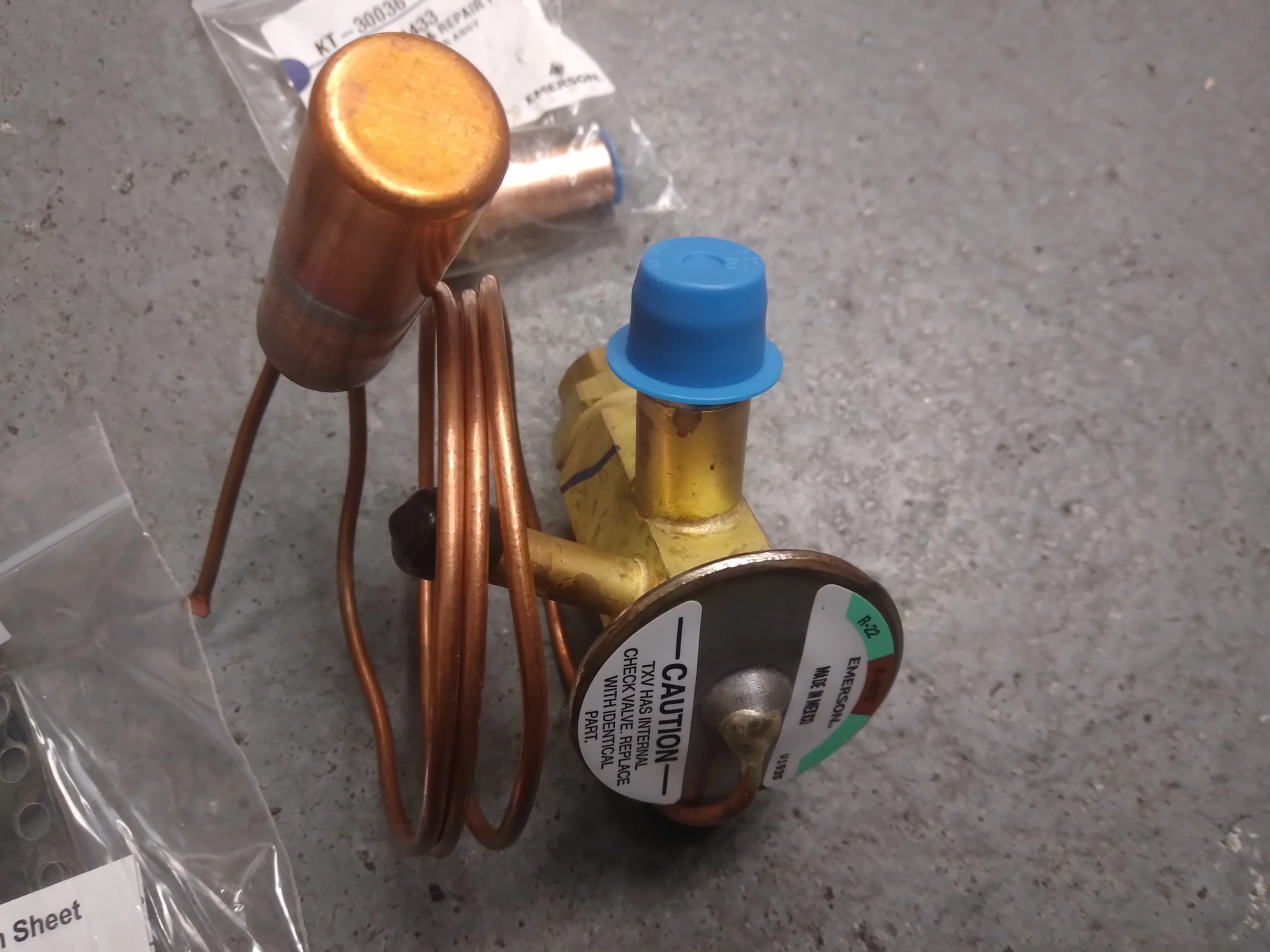 5 Ton ODF Thermostatic Expansion Valve w/30" Capillary R-22/R407C - Image 2