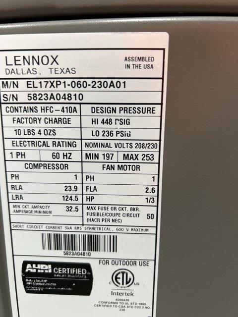 5 Ton Single-Stage Split-System Heat Pump 208-230/60/1 R410A 17 SEER - Image 4