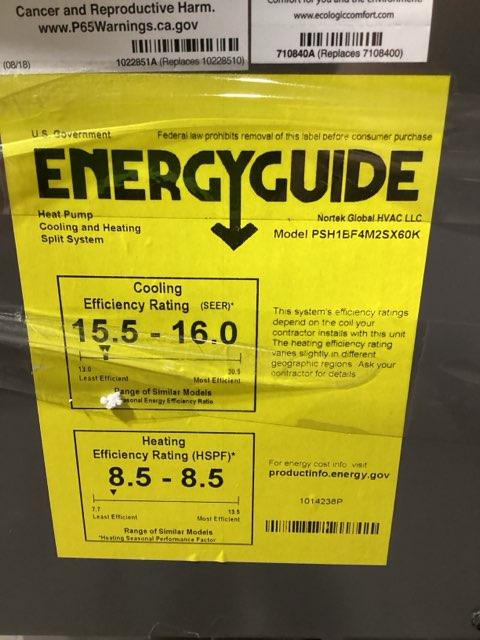 5 Ton Two-Stage Split System Heat Pump 208-230/60/1 R-410A 16 SEER - Image 4