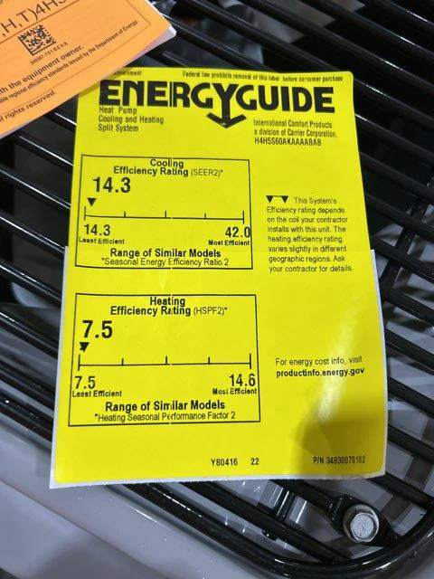 5 Ton Split-System Heat Pump 208-230/60/1 R-410A 14.3 Seer2 - Image 4