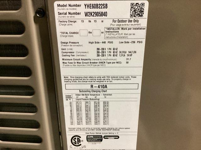 5 Ton Split-System Heat Pump 208-230/60/1 R410A 14 SEER - Image 4