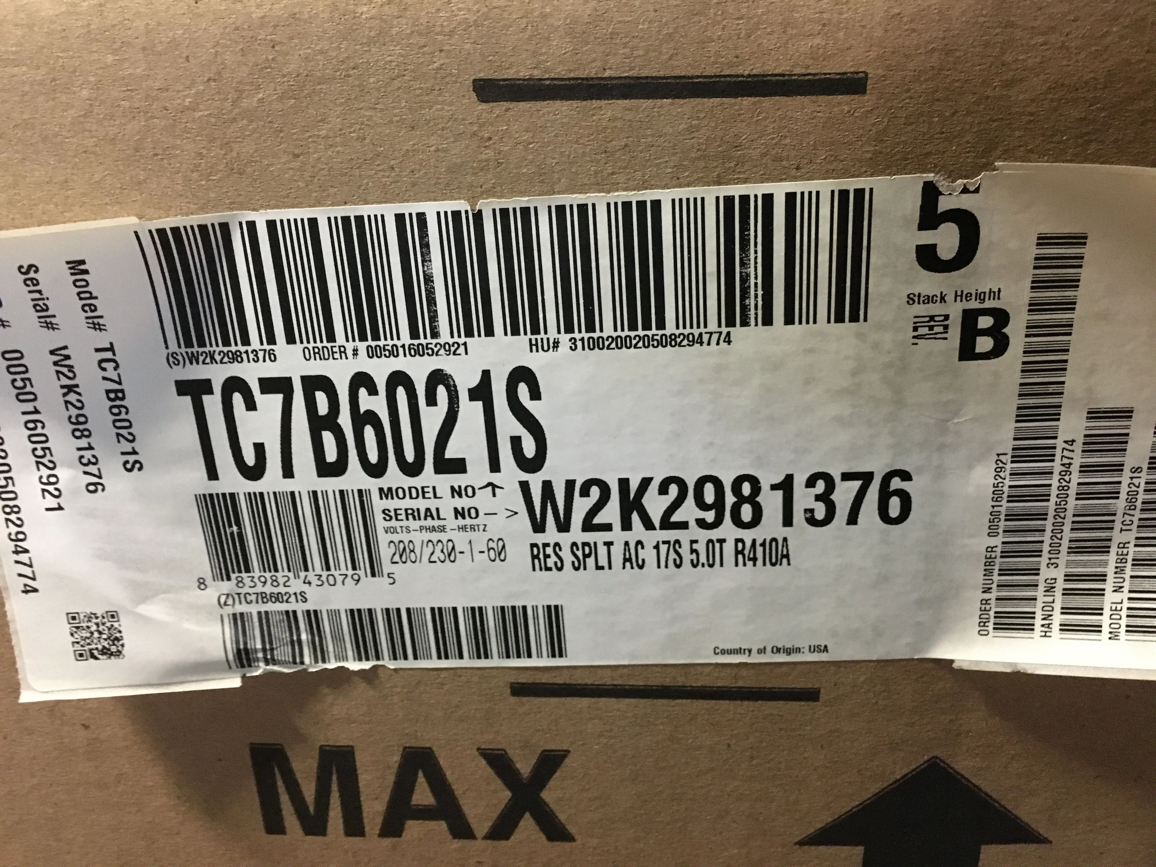5 Ton Split-System Air Conditioner 208-230/60/1 R410A 17 SEER - Image 6