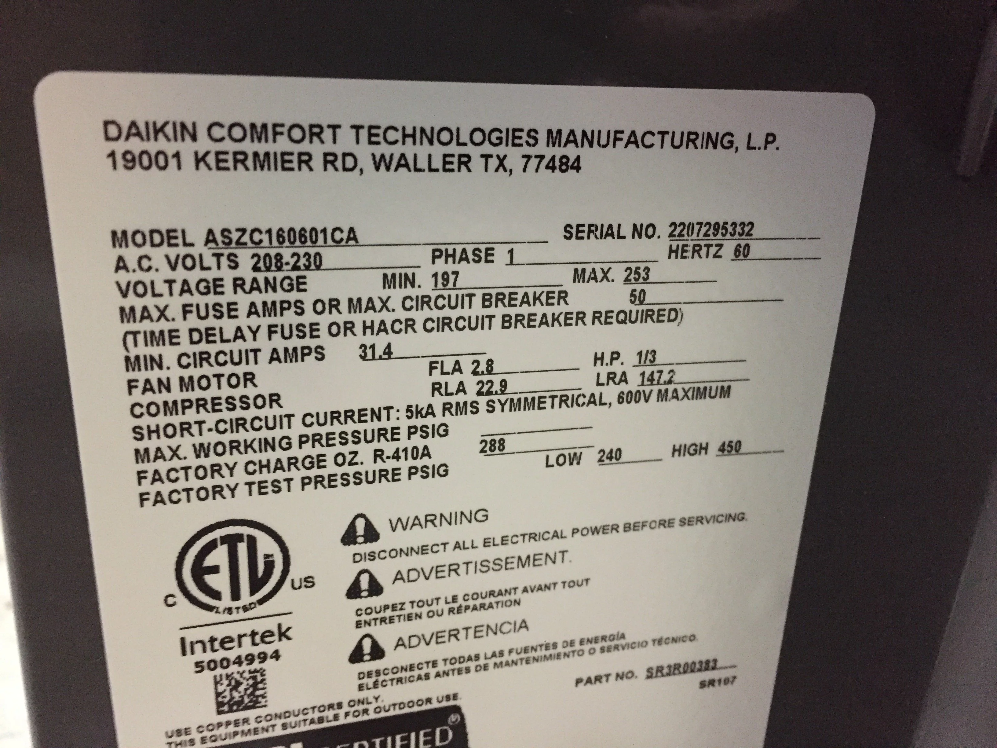 5 Ton Split-System Communicating Compatible Heat Pump 208-230/60/1 R410A 16 SEER - Image 14