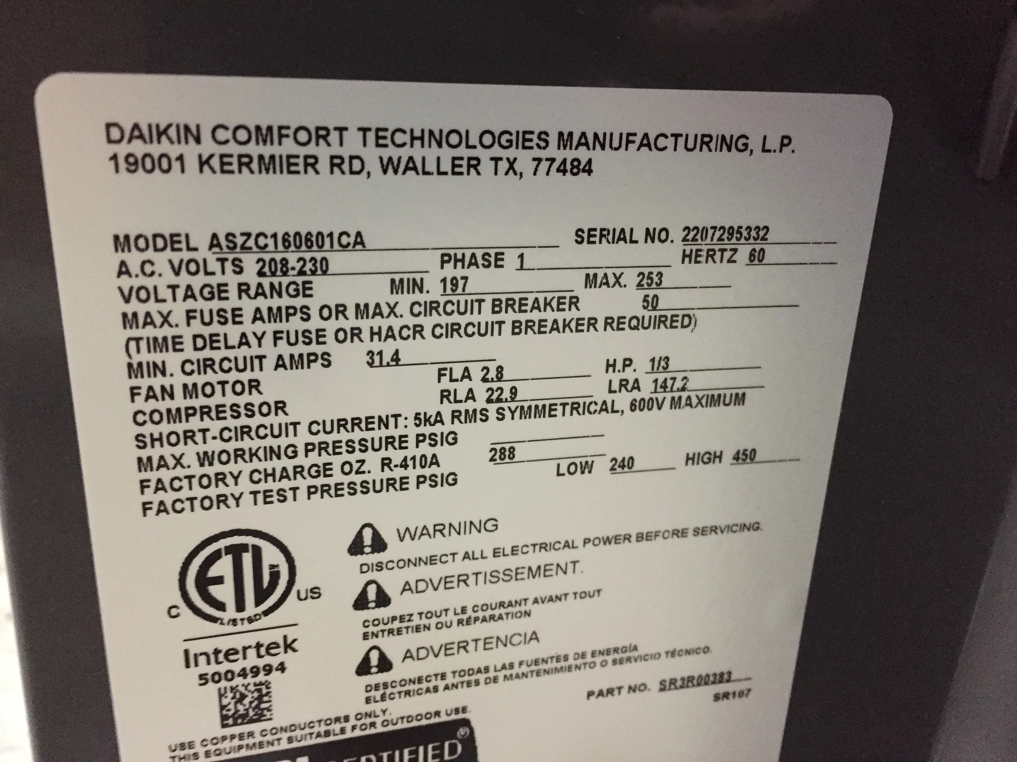 5 Ton Split-System Communicating Compatible Heat Pump 208-230/60/1 R410A 16 SEER - Image 5