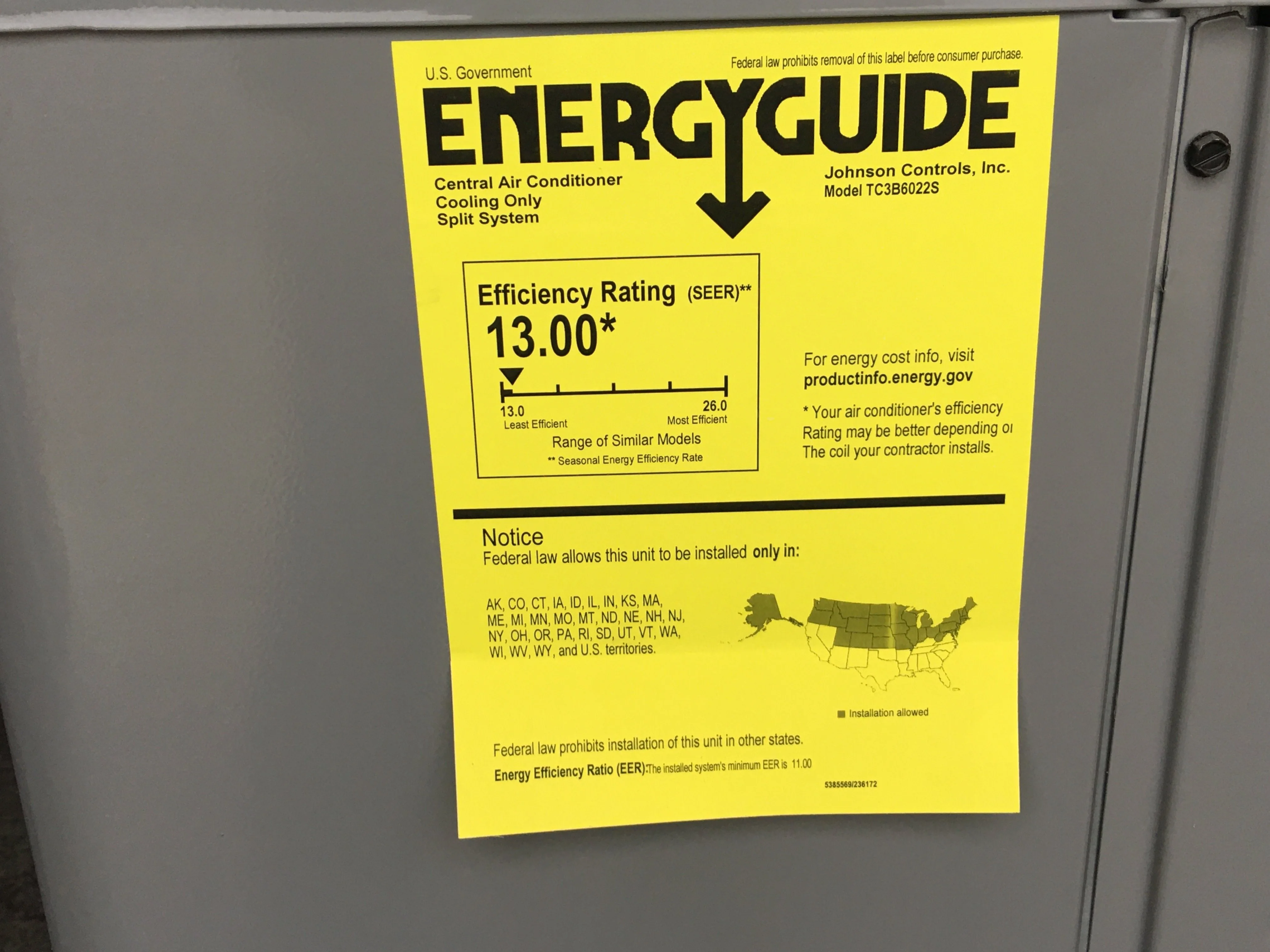 5 Ton SS AC; R410A,13 SEER, with 80,000 BTU Up/Horz Gas Furnace; 80% & 7-Day Programmable Thermostat - Image 4