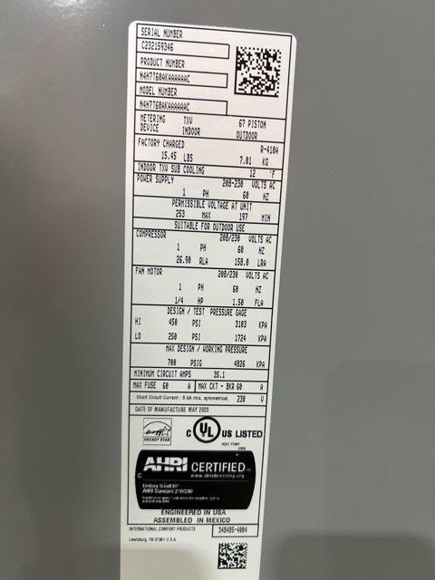 5 Ton Two-Stage Split-System Heat Pump 208-230/60/1 R410A 17 SEER2 - Image 4