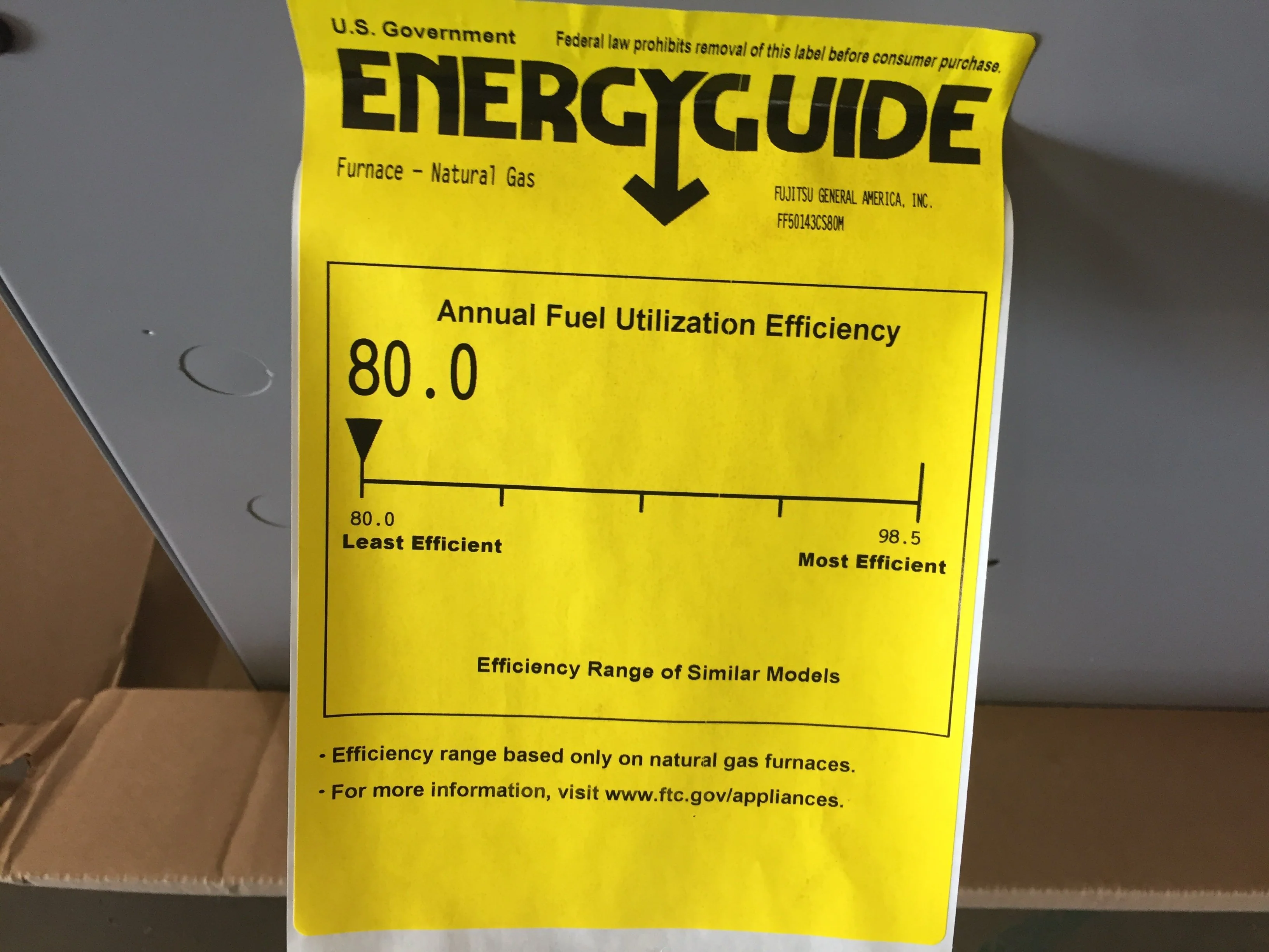 50,000 BTU 1-Stg Up/Horz ECM Var Spd Gas Furnace 80% and 1.5 Ton Up/Down Cased A Coil R-22/R-410A - Image 3