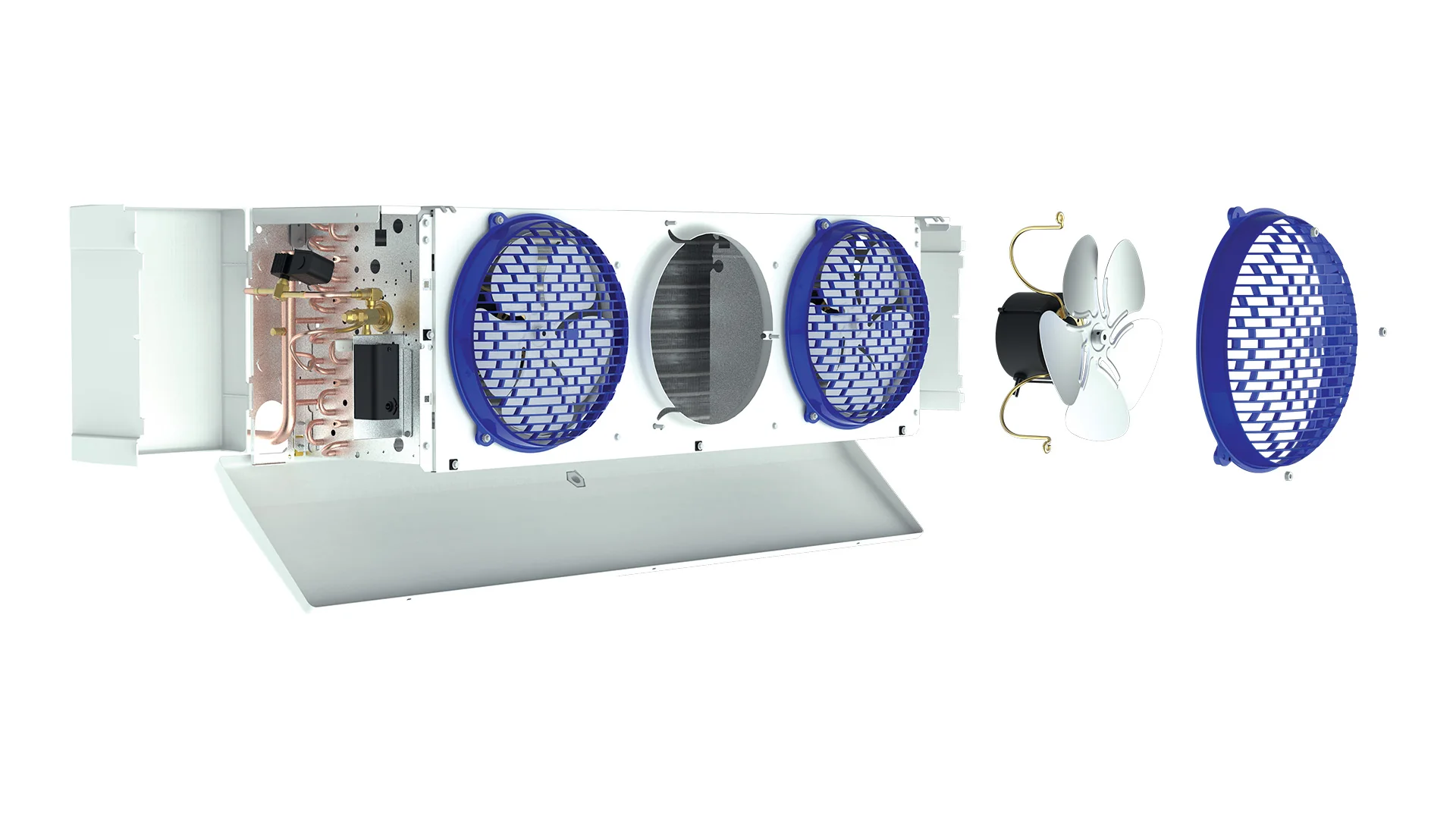 5,200 Btu Evap Unit 1/20HP Air Defrost 115/60/1 R404A - Image 3