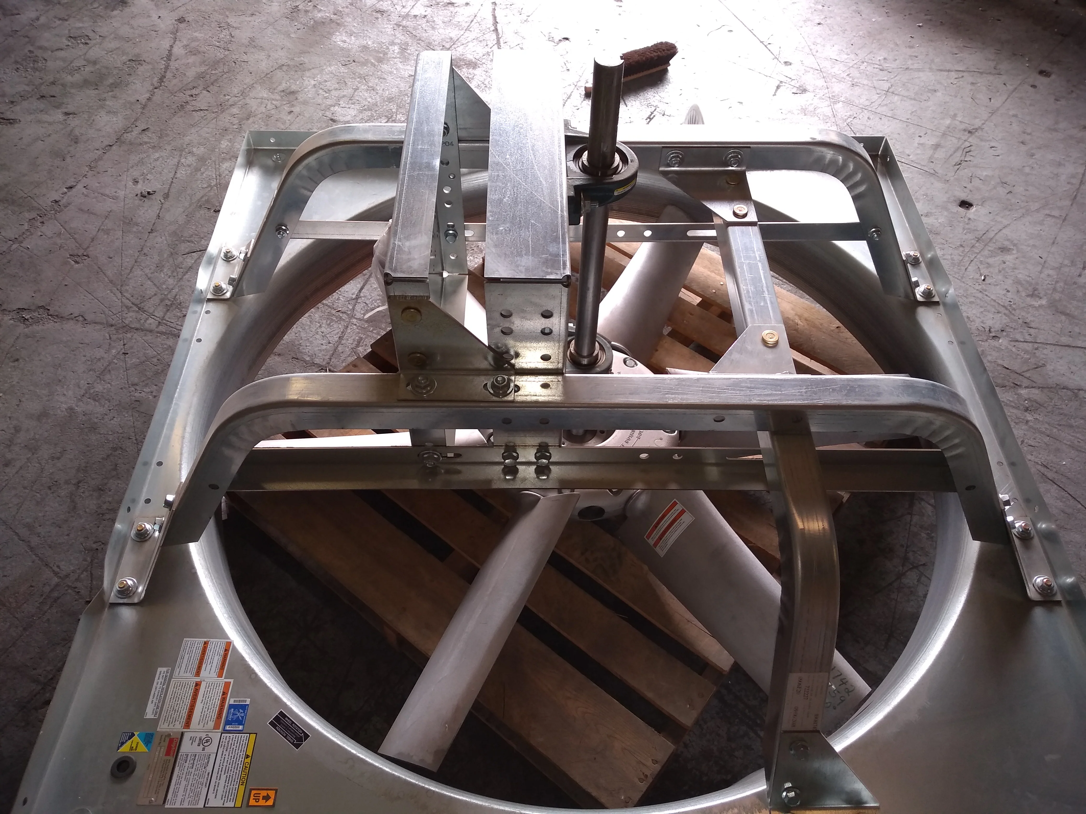 54 DIA Heavy Duty Belt Drive Exhaust Fan - Less Drive Package"