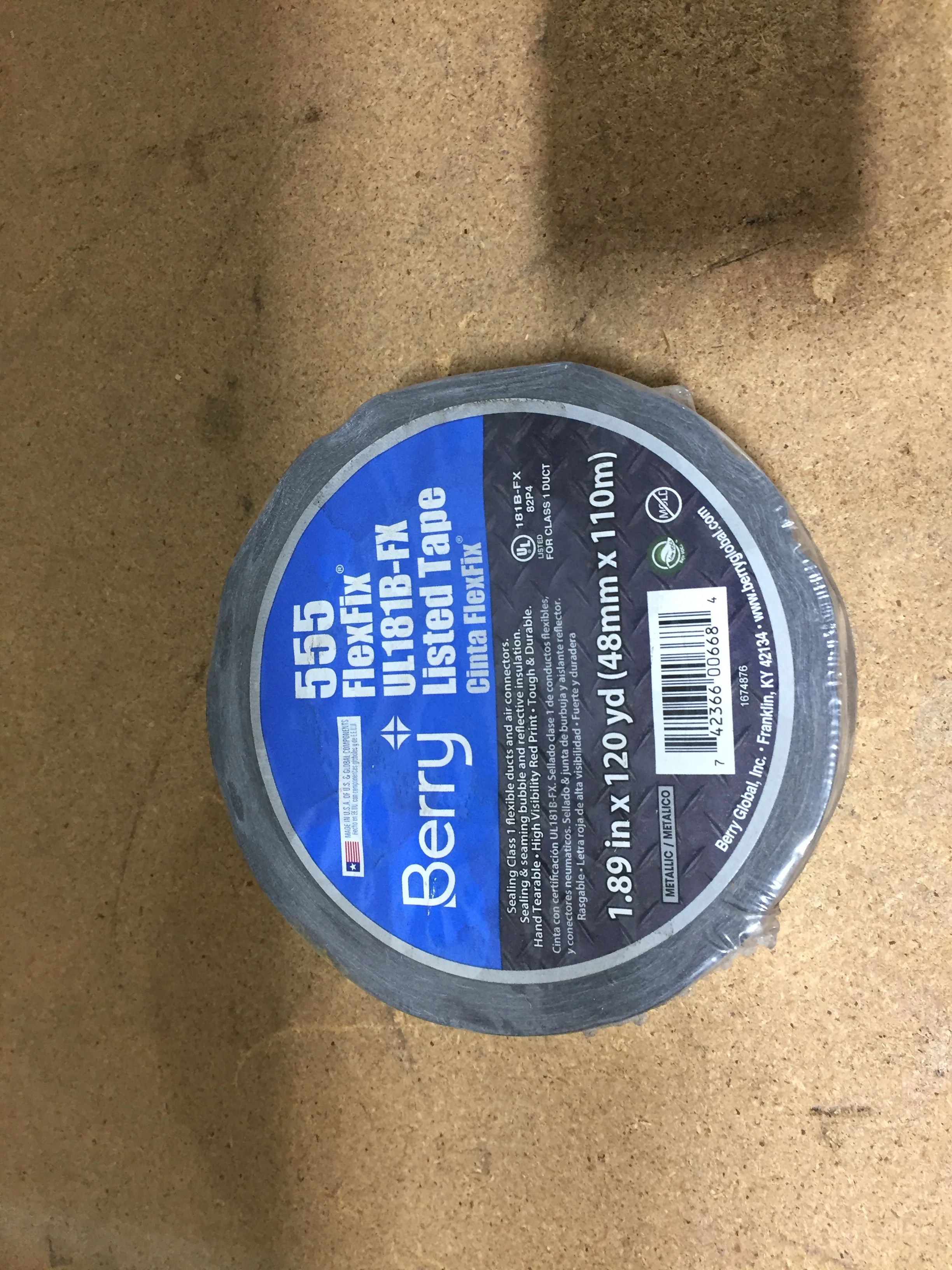 555 FLEXFIX UL 181B-FX LISTED TAPE, TENSIKE STRENGTH: 35LBS