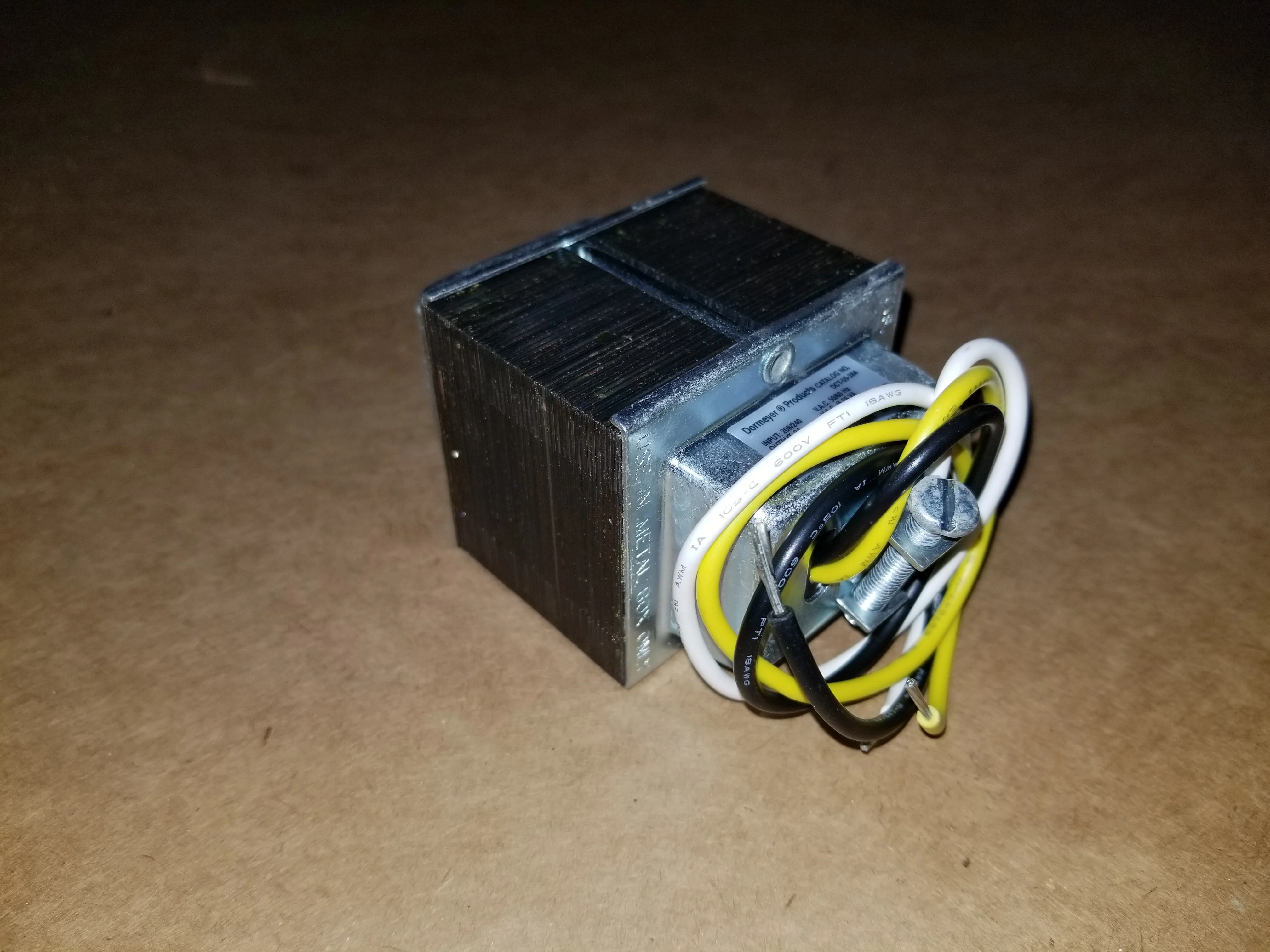 55VA Control Transformer, Input:208-240 Volts, Output:24 Volts - Image 2