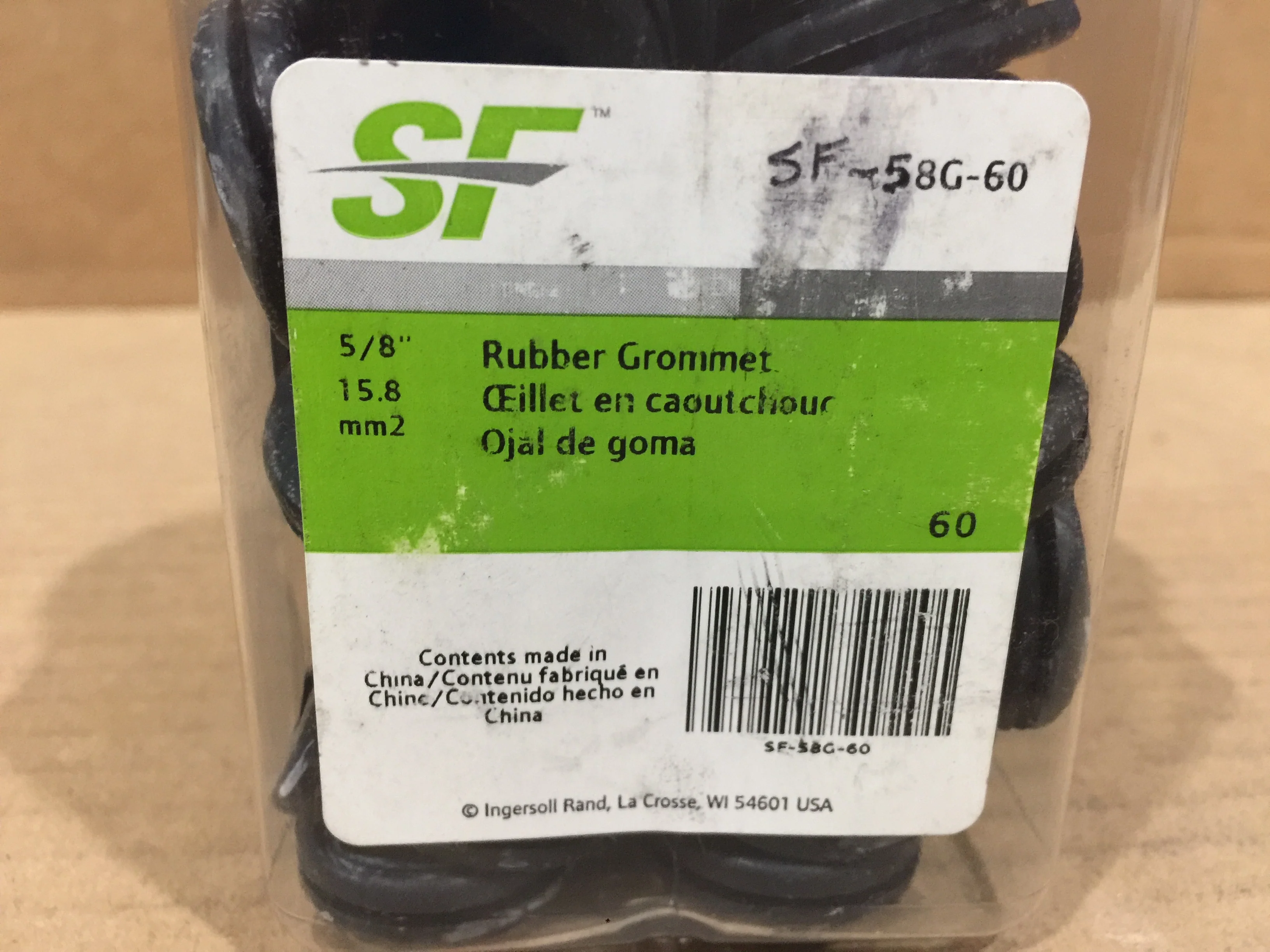 5/8 " RUBBER GROMMET 60CT PER UNIT - Image 2