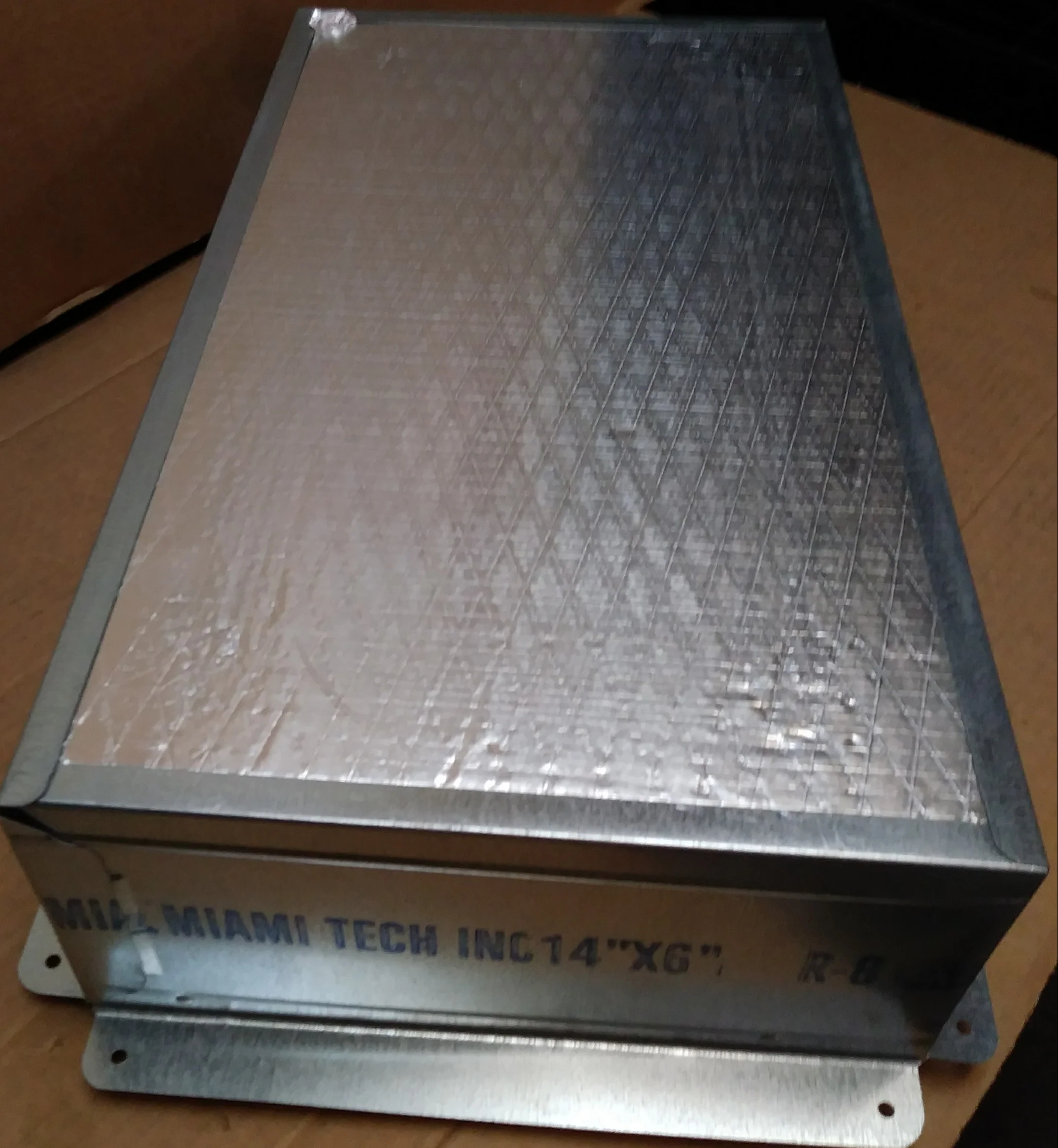 6" X 14" RETURN AIR BOX, R8, 30 GAUGE - Image 2