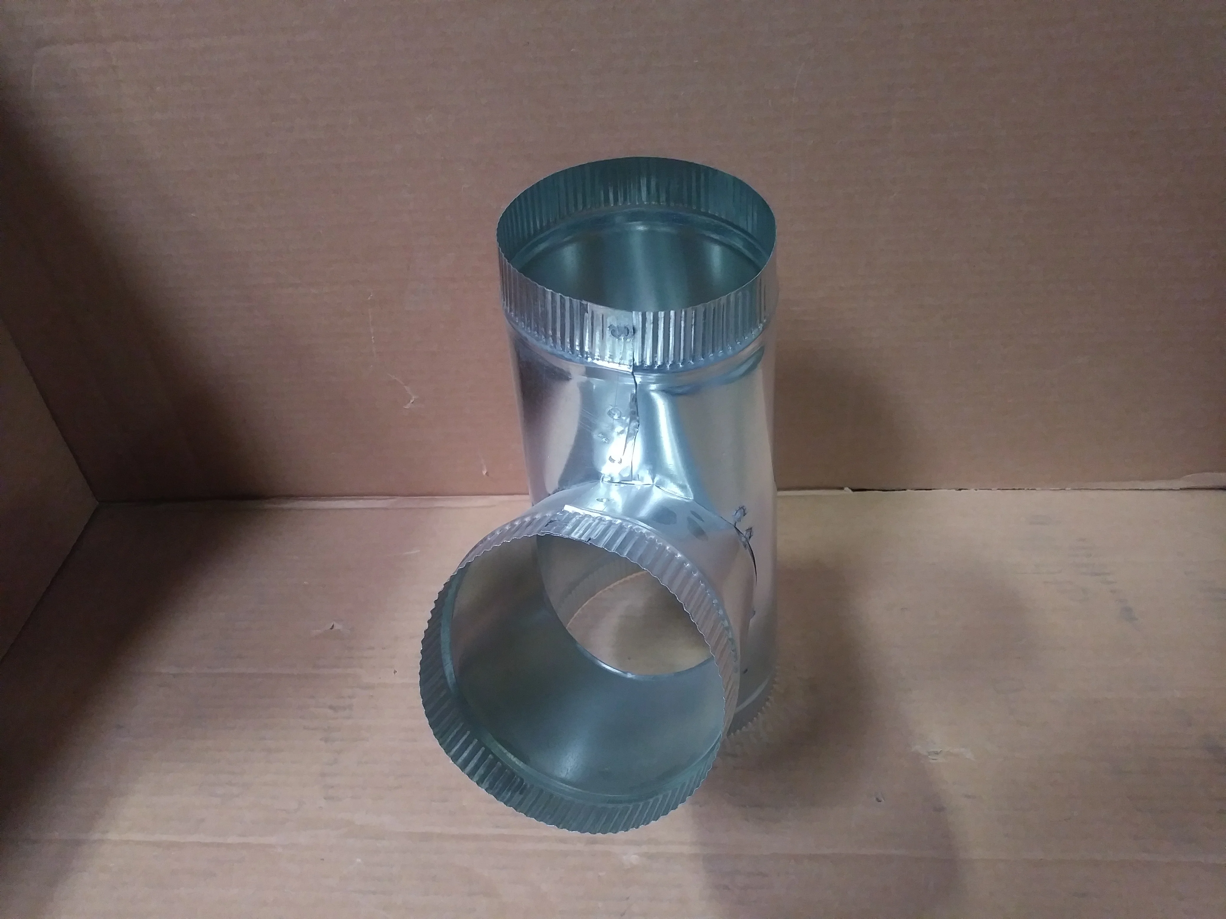 6" X 5" X 5" GALVANIZED STRAIGHT WELDED WYE - Image 2