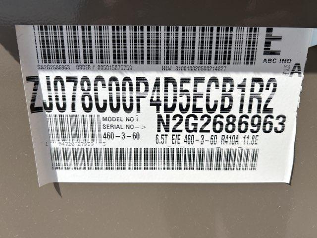 6.5 Ton Two-Stage Convertible Packaged Air Conditioning Unit, 11.8 EER, 460/60/3, R410A - Image 4