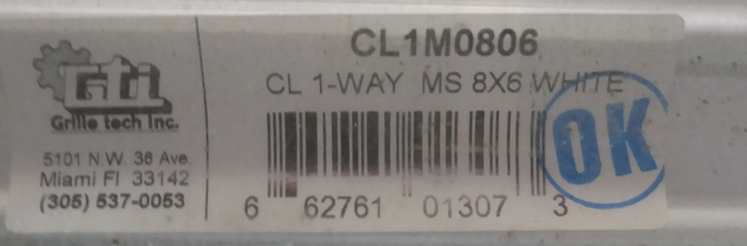 6" X 8" ALUMINUM CEILING 1-WAY DEFLECTION SUPPLY, MULTI-SHUTTER - Image 2